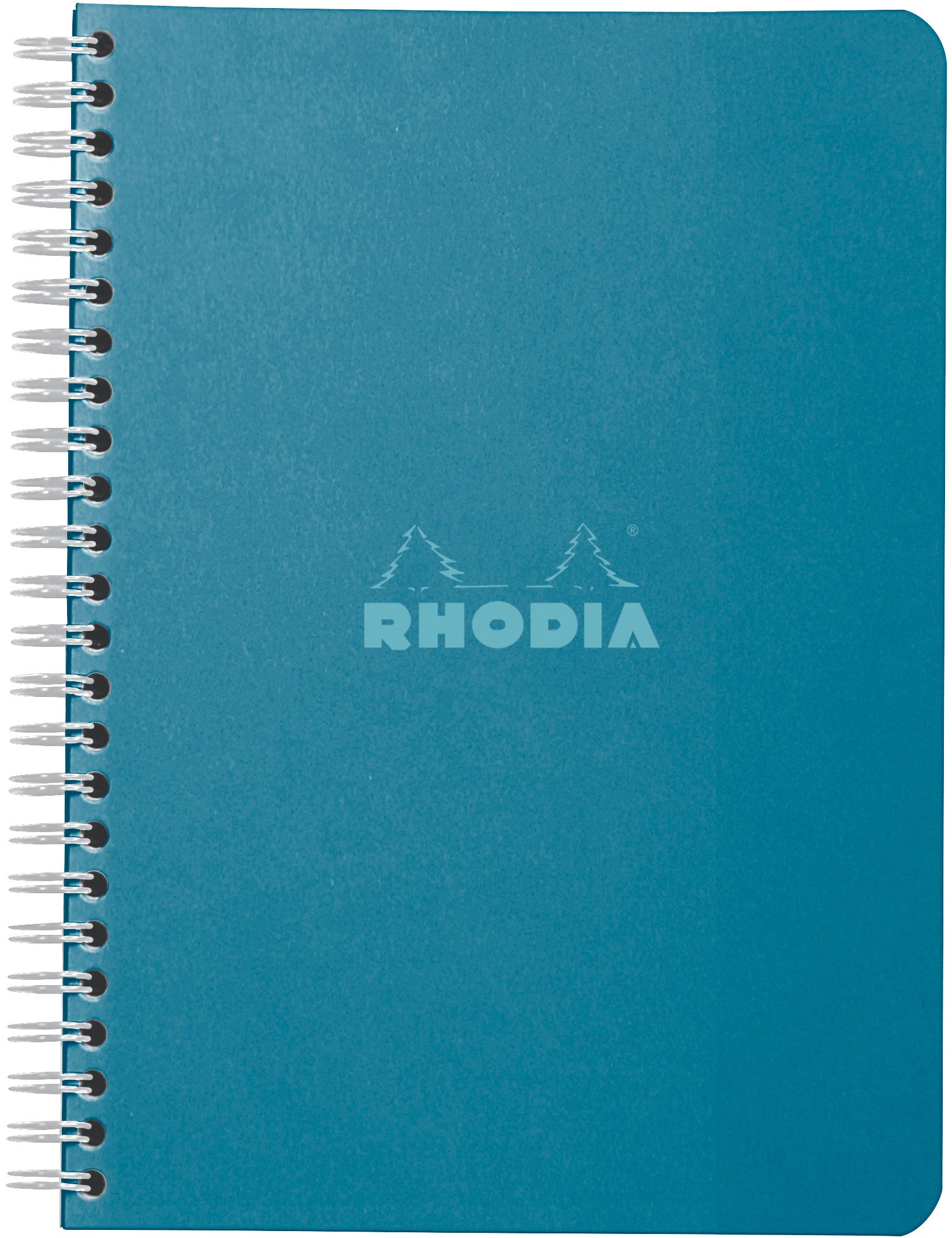 Rhodia Couleurs Spiralbuch – A5 – kariert – 60 Blatt – 80 g/m² – Doppelspirale, mikroperforiert – grün, FSC