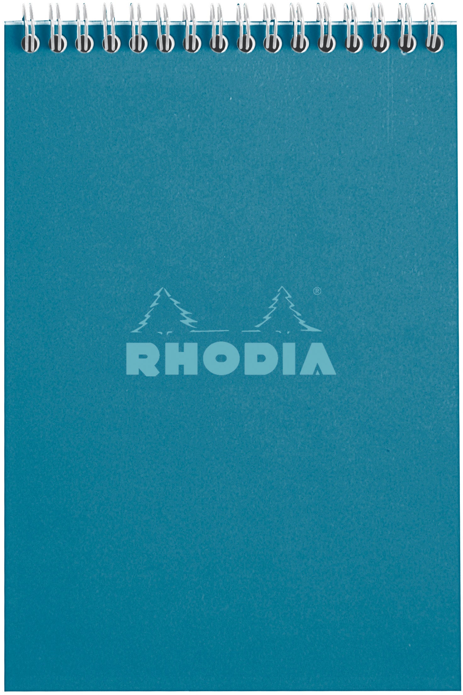 Rhodia Spiralbuch – A5 – 80 Blatt – 80 g/m² – Doppelspirale, mikroperforiert, Papprücken – grün, FSC