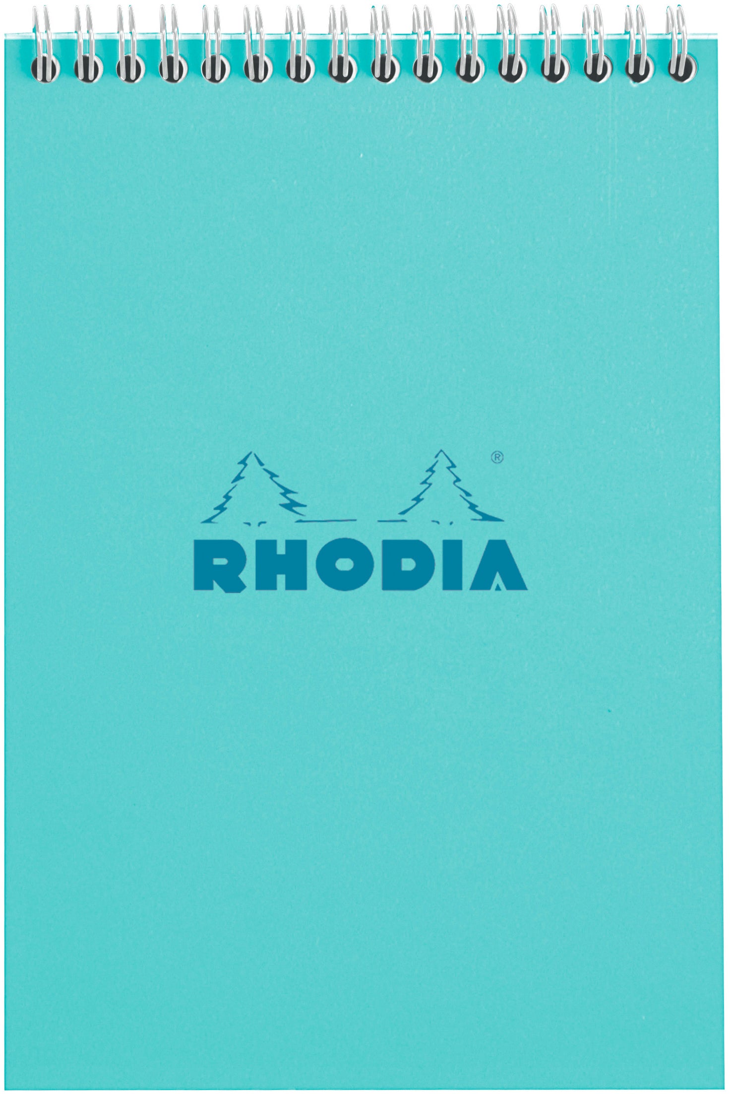 Rhodia Spiralbuch – A5 – liniert – 80 Blatt – 80 g/m² – Doppelspirale, mikroperforiert, Papprücken, blau, FSC