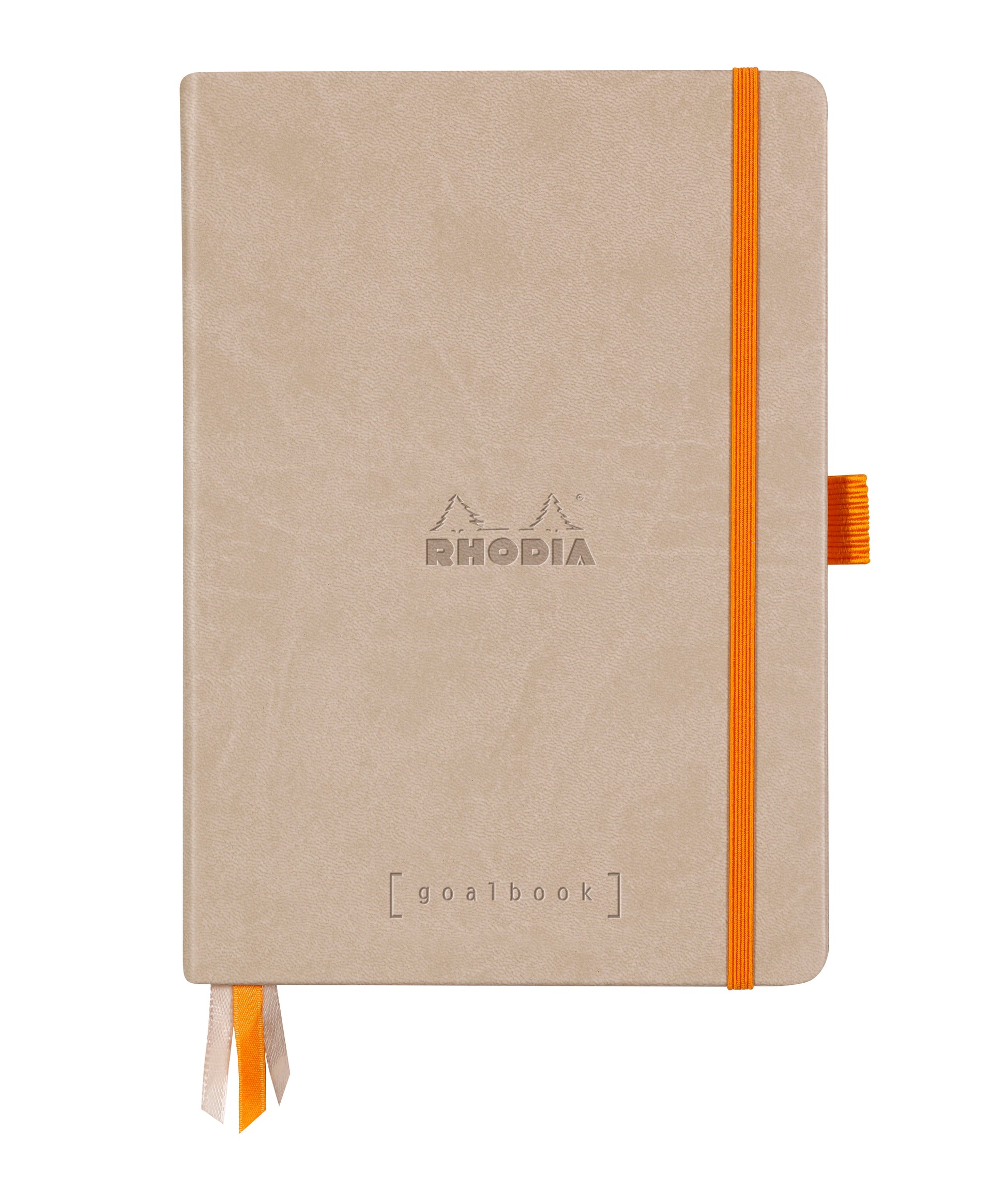 Rhodia Bullet Journal – 155 × 215 mm – punktiert – 120 Seiten – Hardcover, Gummiband, Stiftschlaufe, beige