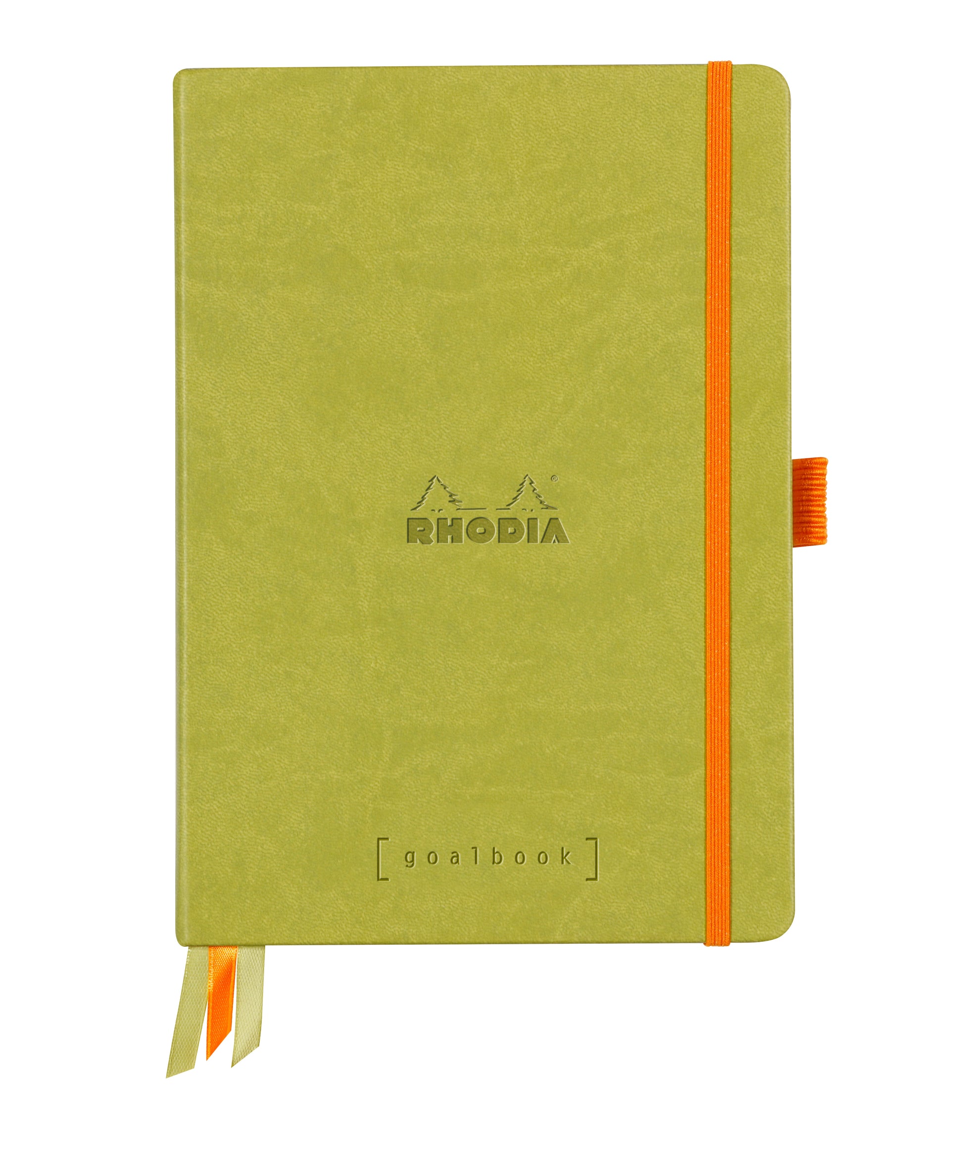 Rhodia Goalbook Bullet Journal – A5 – punktiert – 240 Seiten – Hardcover, Gummiband, Stiftschlaufe, anisgrün