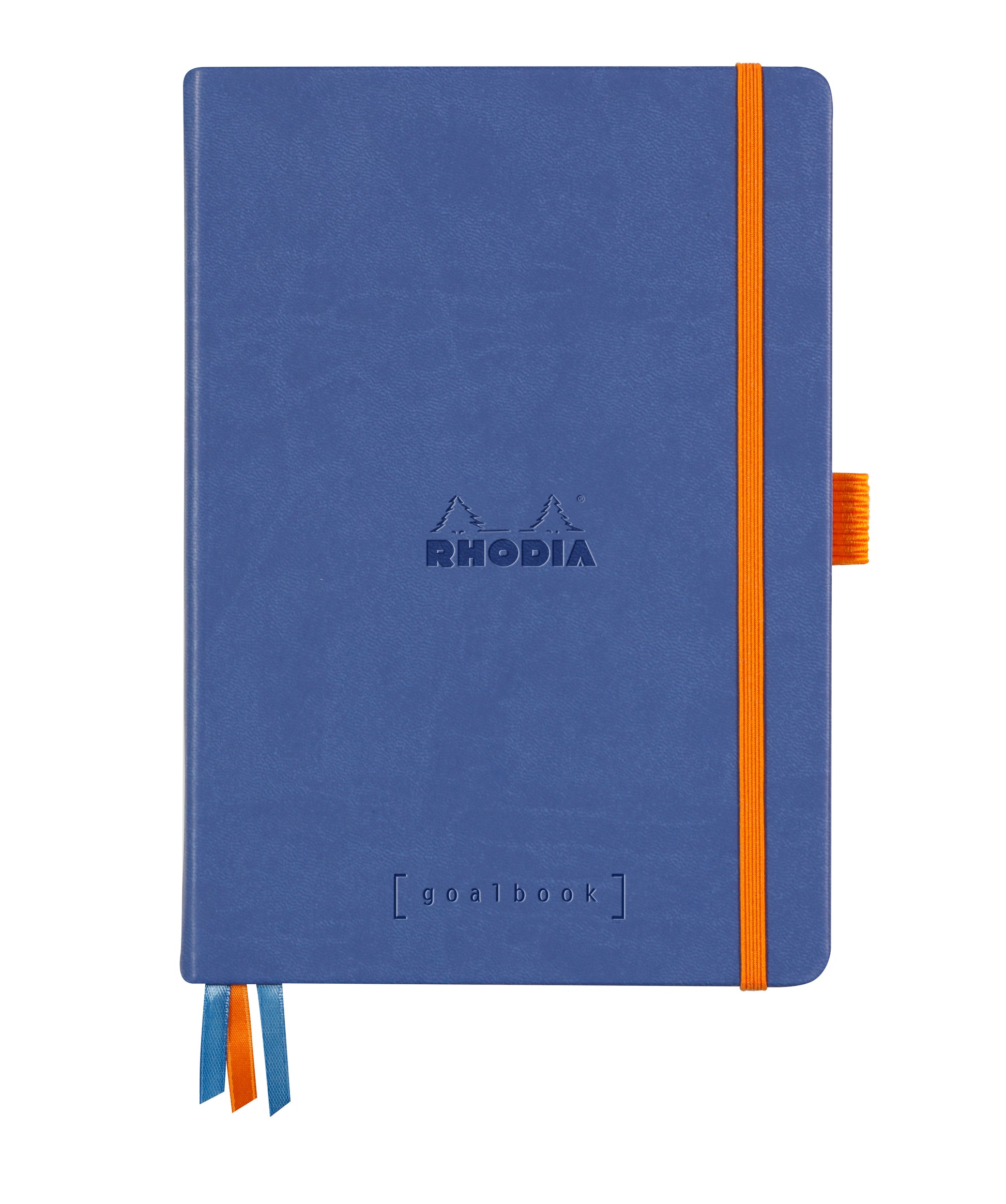 Rhodia Goalbook Notizbuch – A5 – punktiert – Hardcover, Gummiband, Stiftschlaufe, Saphirblau