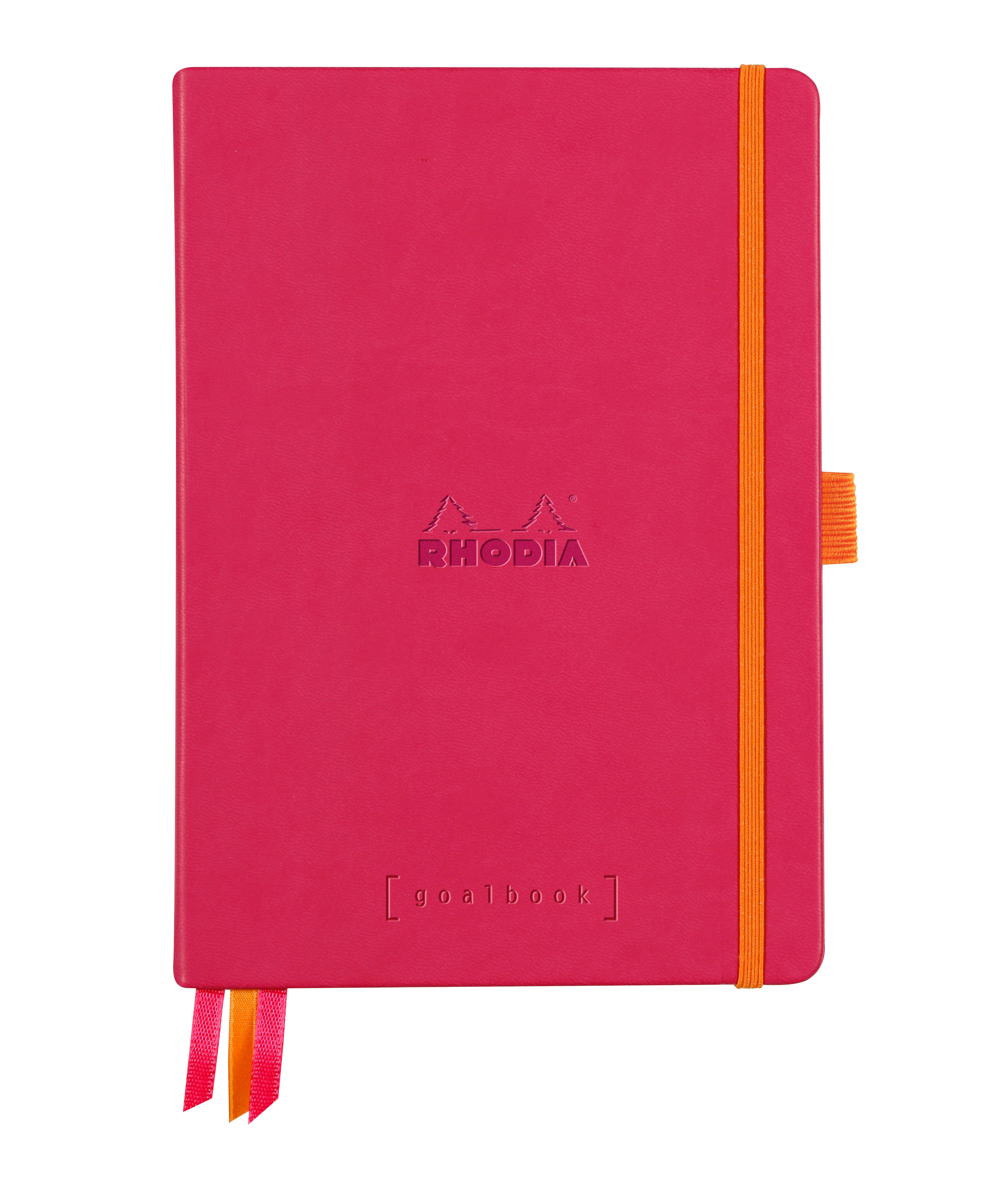 Rhodia Goalbook Bullet Journal – A5 – punktiert – Hardcover, Gummiband, Bleistifthalter – Himbeer