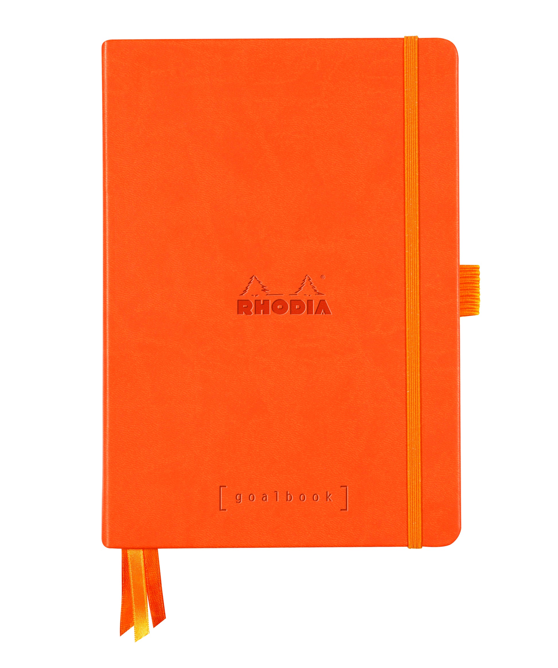 Rhodia Goalbook Bullet Journal – A5 – punktiert – Hardcover, Gummiband, Stiftschlaufe, Mandarine