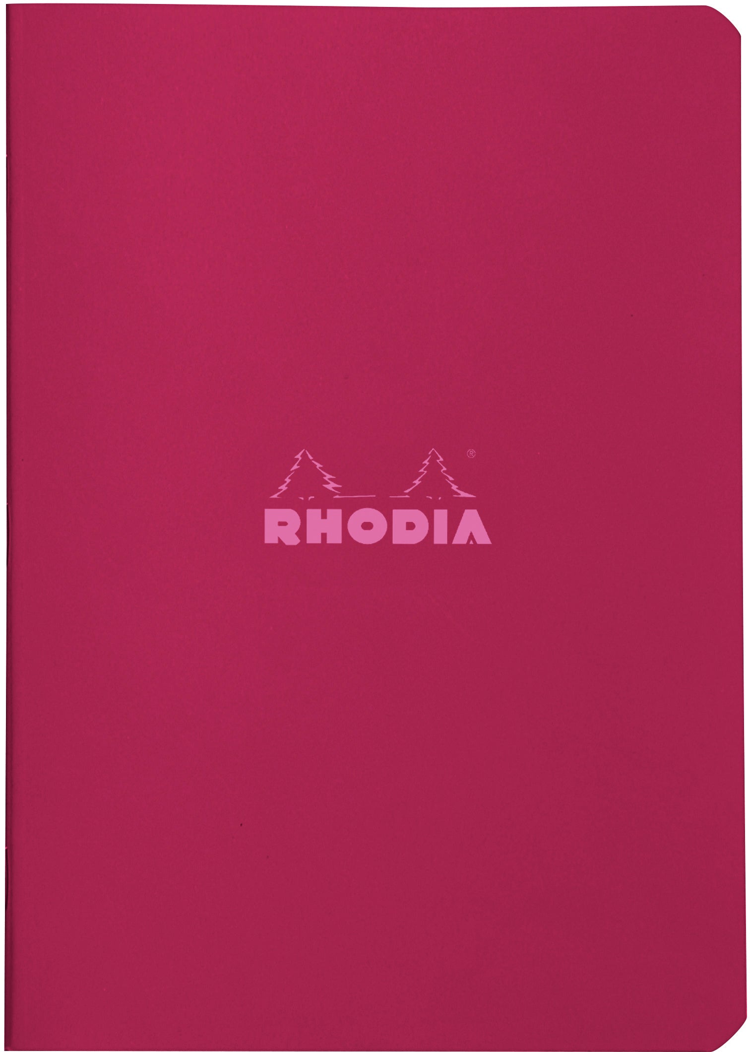 Rhodia Couleurs Notizheft – A5 – liniert – 80 Blatt – 80 g/m² – geheftet, wasserfester Einband, rot, FSC