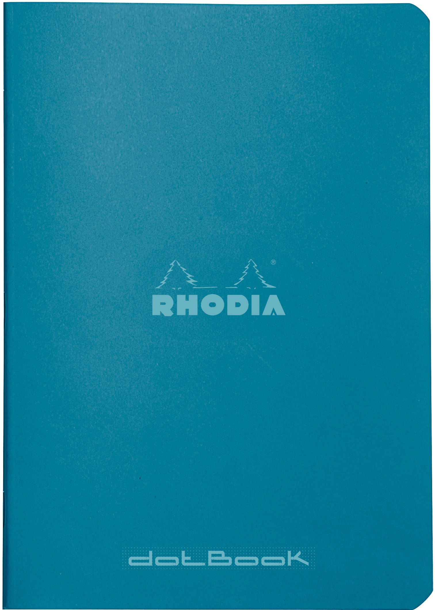 Rhodia Notizheft – A5 – punktiert – 80 Blatt – 80 g/m² – geheftet, wasserfester Einband, grün, FSC