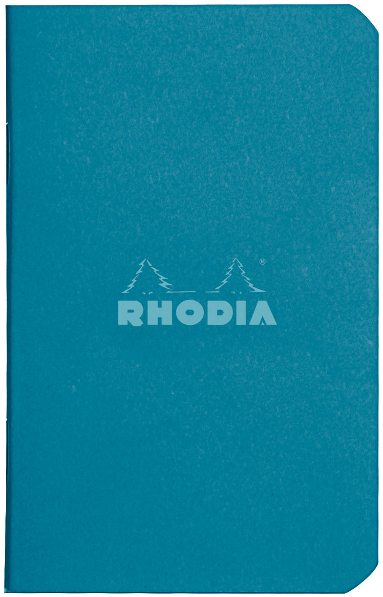 Rhodia Notizheft – A7 – 80 g/m² – gebunden, beschichteter Umschlag, Clairefontaine-Papier, grün, FSC