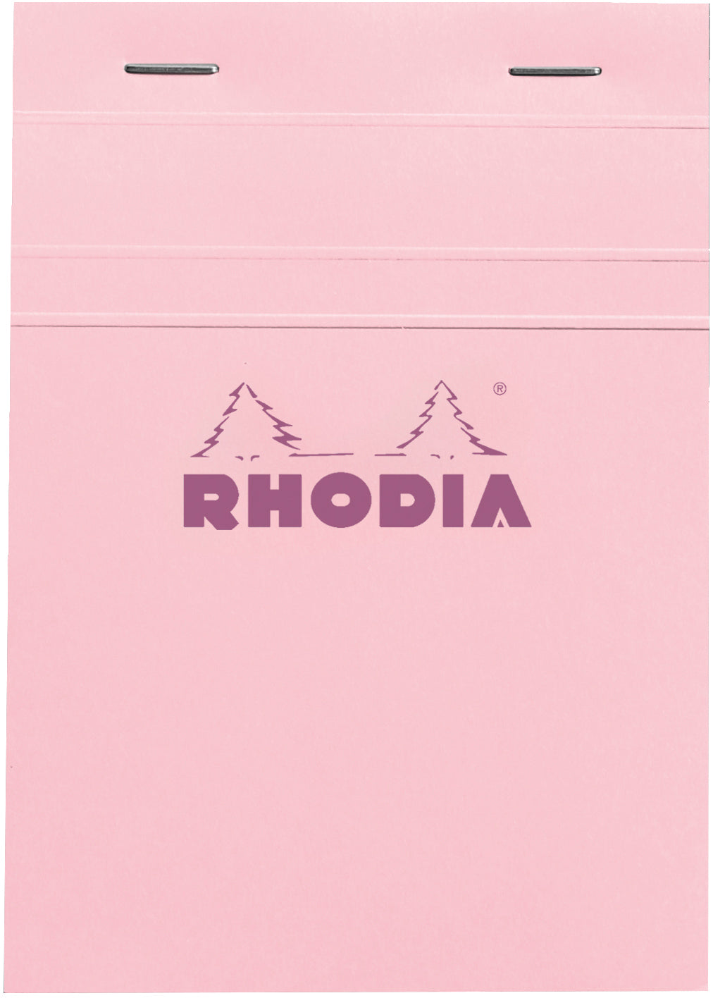 Rhodia Notizblock – A6 – kariert – 80 Blatt – 80 g/m², mikroperforiert, Papprücken, rosa, FSC