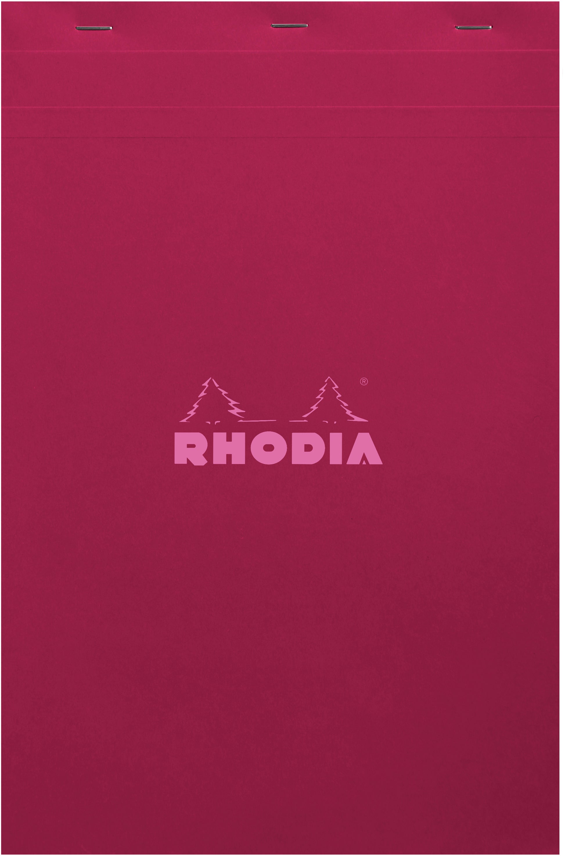 Rhodia Notizblock – A4+ – kariert – 80 Blatt – 80 g/m², mikroperforiert, wasserdichter Deckel, rot, FSC