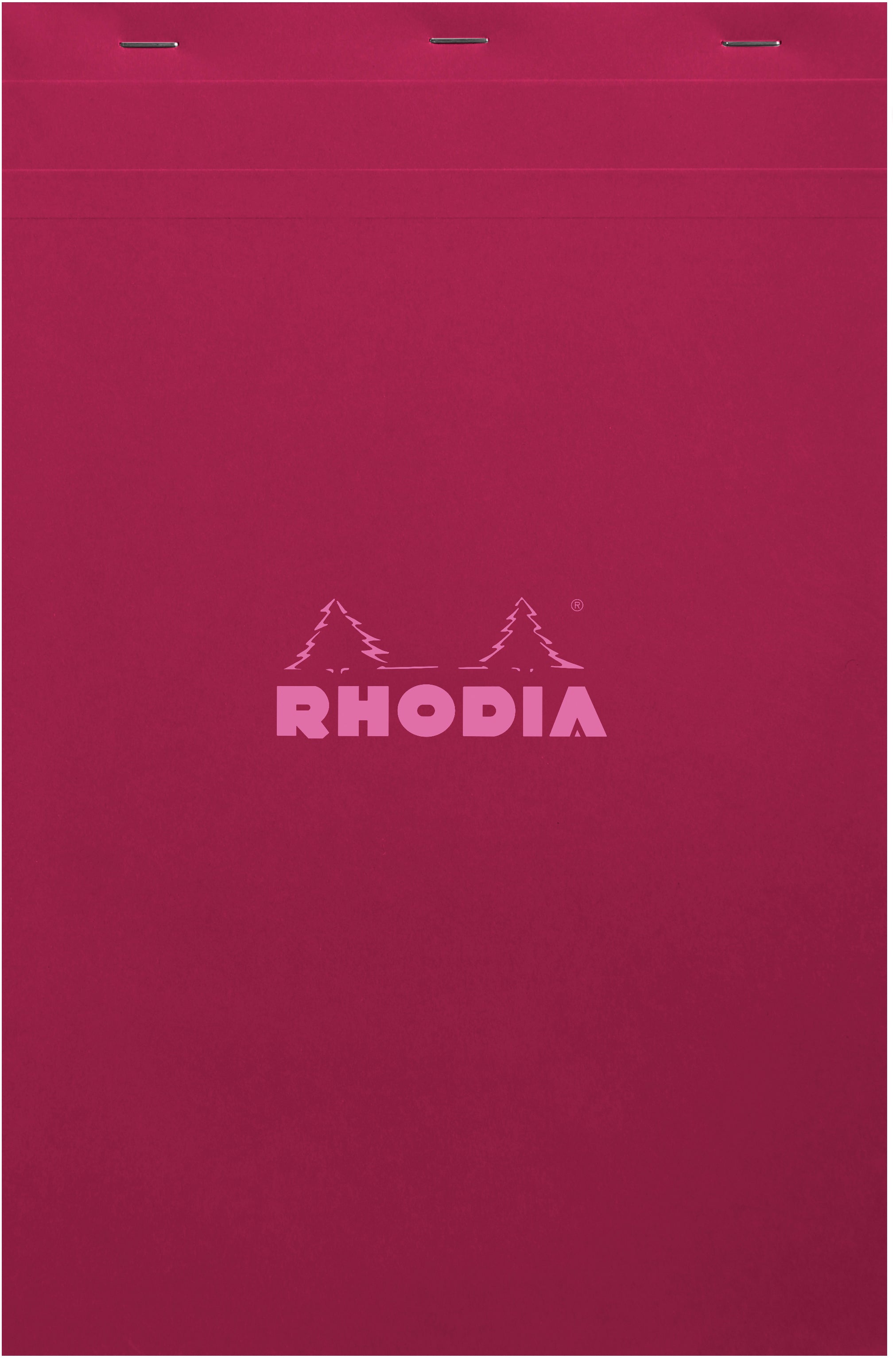Rhodia Notizblock – A4+ – kariert – 80 Blatt – 80 g/m², mikroperforiert, wasserdichter Deckel, rot, FSC