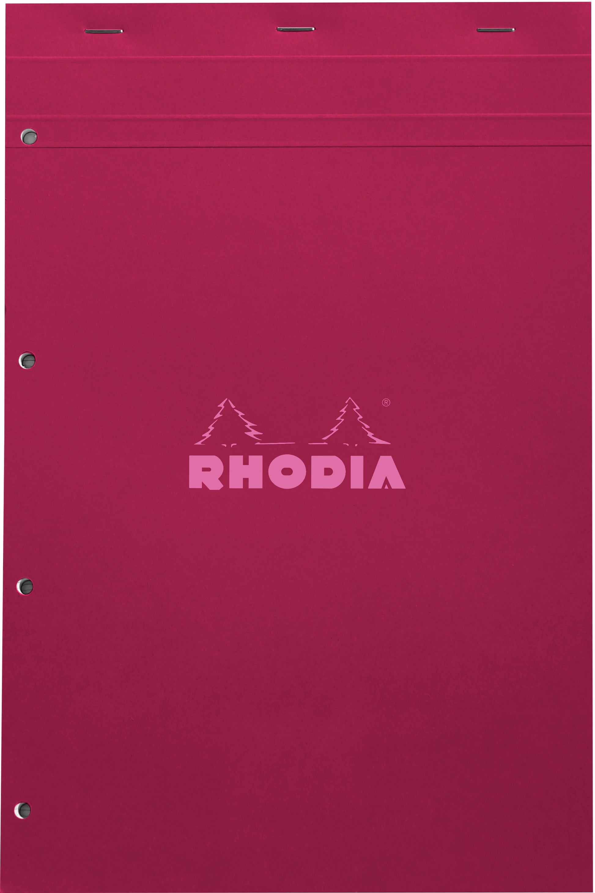 Rhodia Notizblock – A4+ – 80 g/m² – kopfseitige Heftung, mikroperforiert, wasserdichter Deckel – rot, FSC