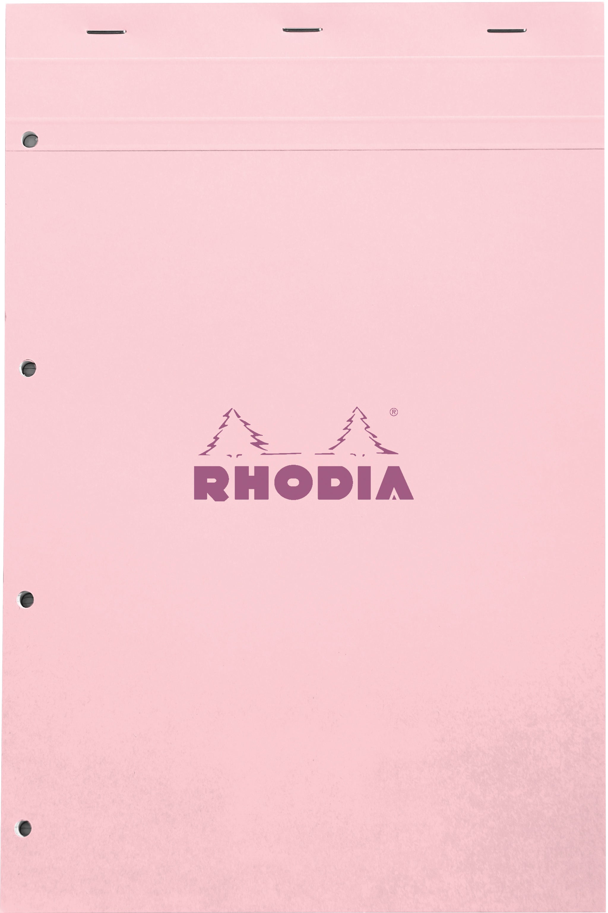 Rhodia Notizblock – A4+ – mikroperforiert, wasserdichter Deckel, stabiler Papprücken, rosa, FSC