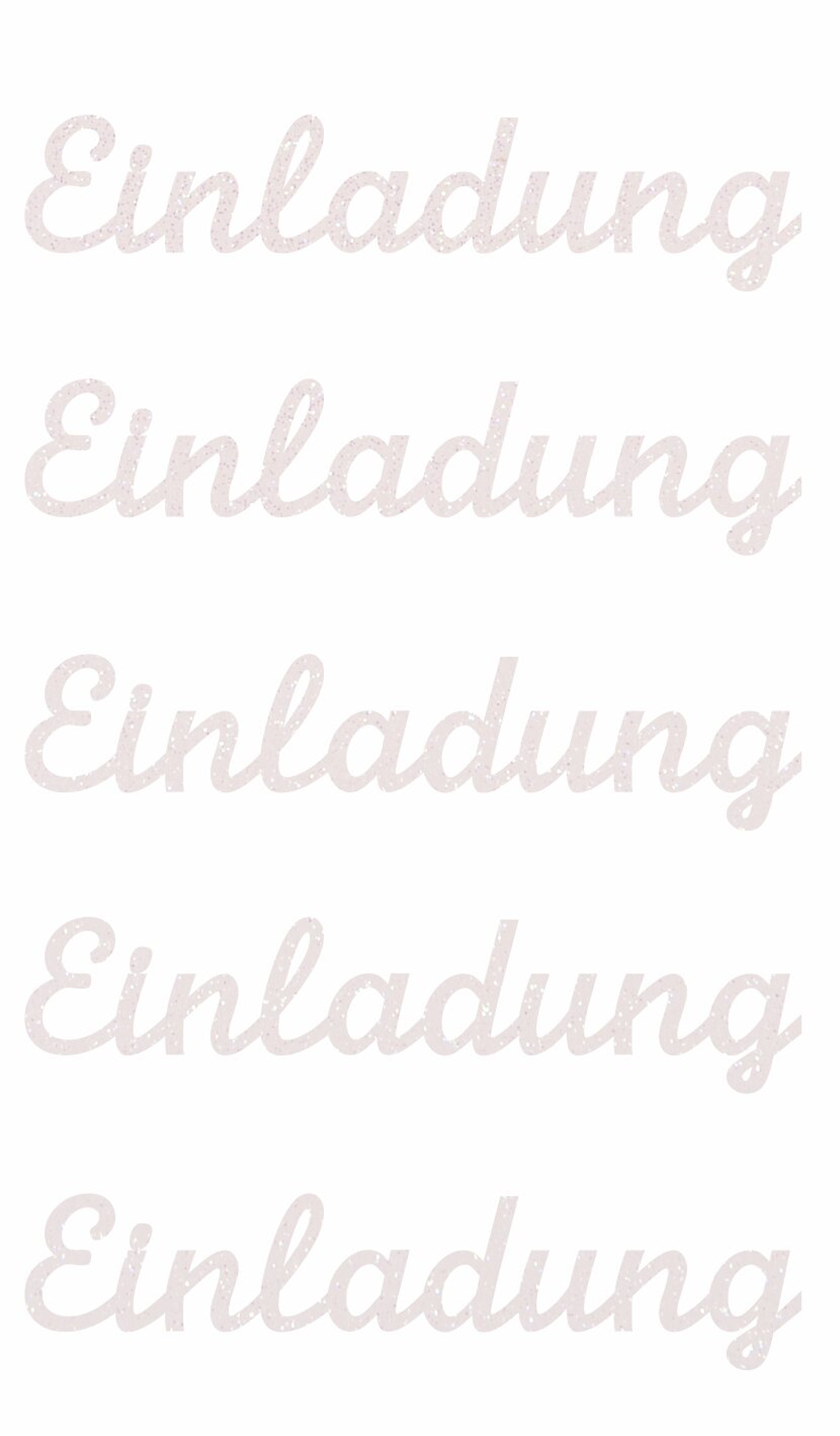 Rico design Sticker – 7 × 15,5 cm, weiss, glitzernd, selbstklebend