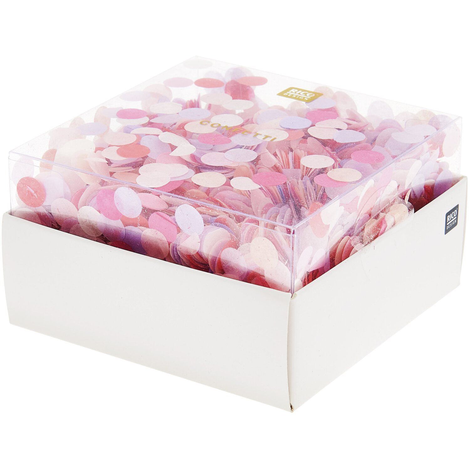 Rico design Konfetti La Vie en Rose – mehrfarbig – 8 mm – Papier – 20 g