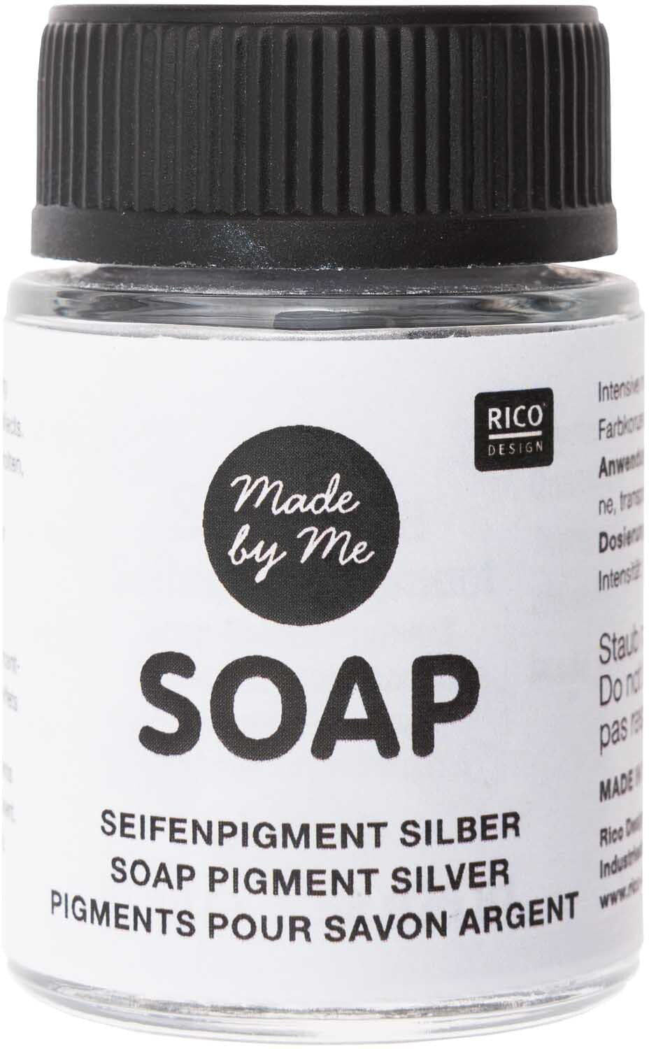 Rico Design Made by Me Soap Pigment – Silber, Metallic – 20 ml – für Seife