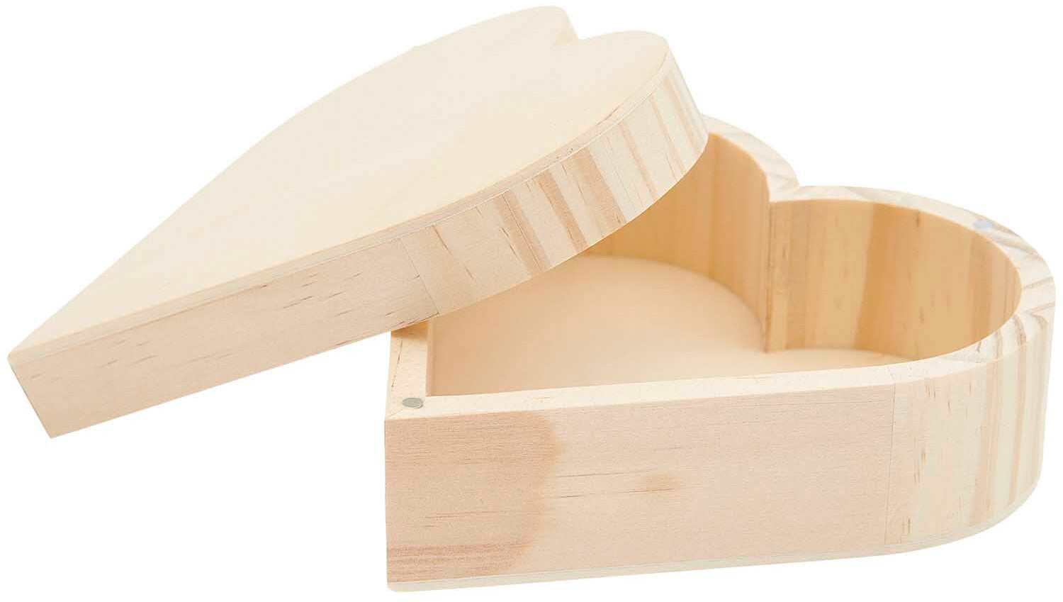 Rico design Herzbox, Holz, 15 × 6 × 15 cm, 110 g, 700583