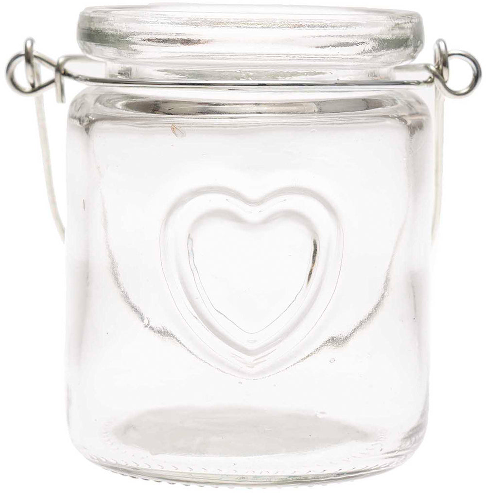Rico Design Aufbewahrungsglas – Ø 6 × 14 cm – Glas, transparent