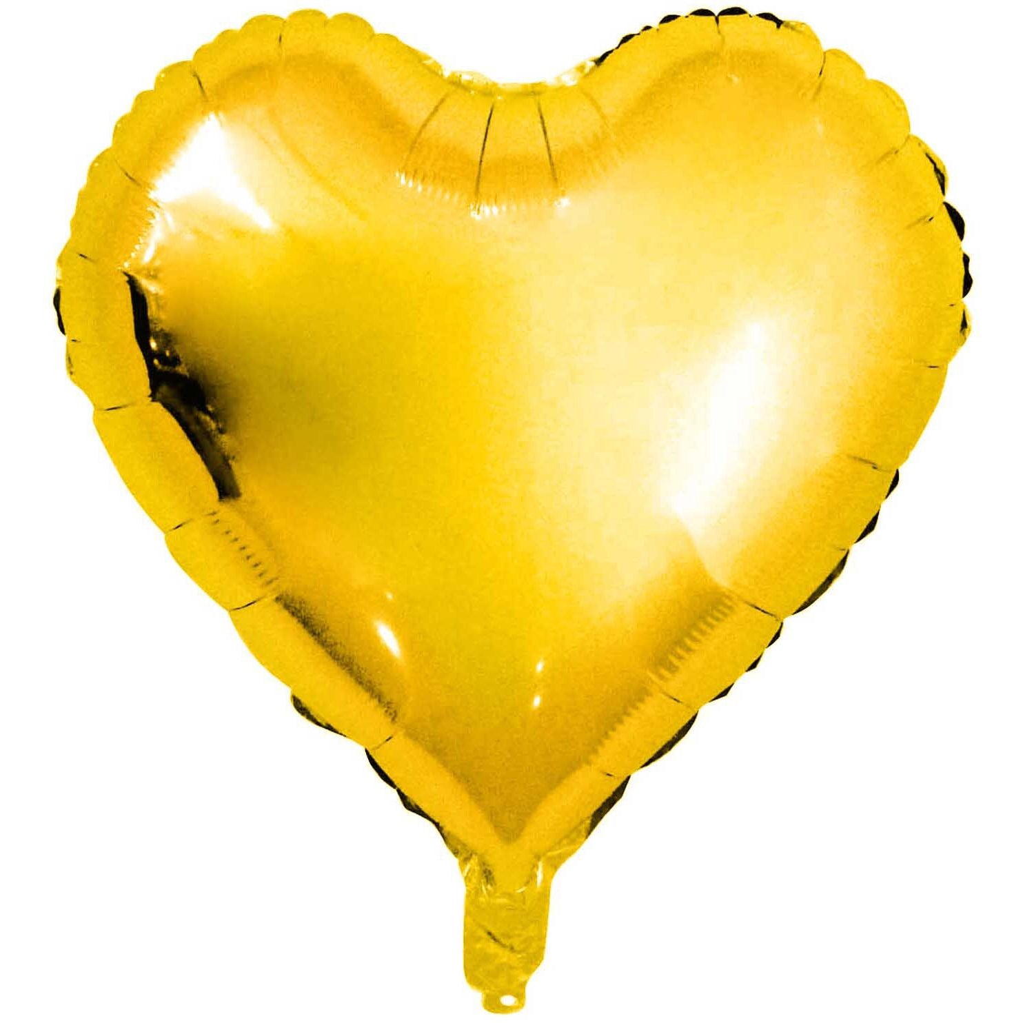 Rico design Folienballon Herz – Gold – 36 cm