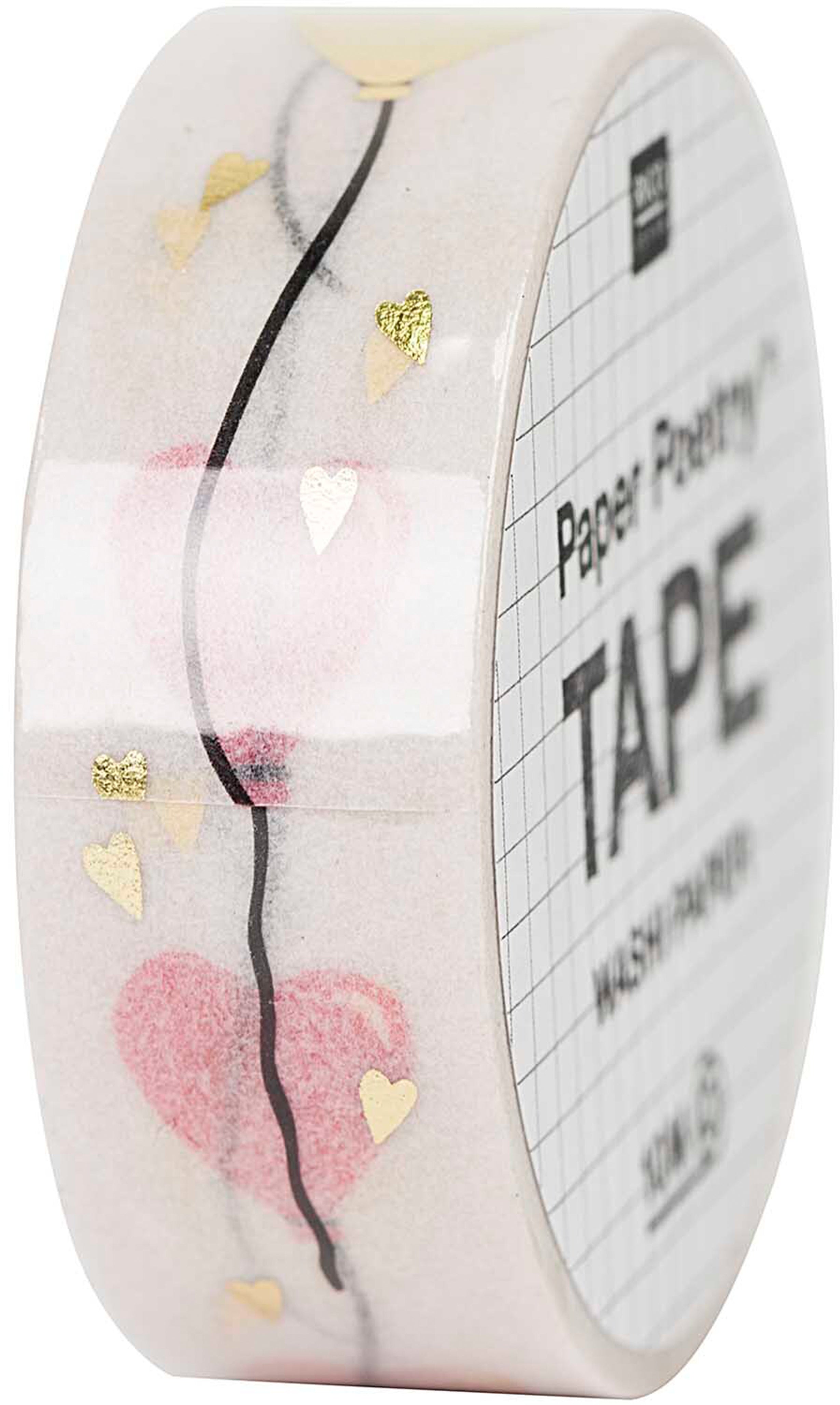 Rico design Paper Poetry Washi Tape – 15 mm × 10 m, gold, wiederablösbar