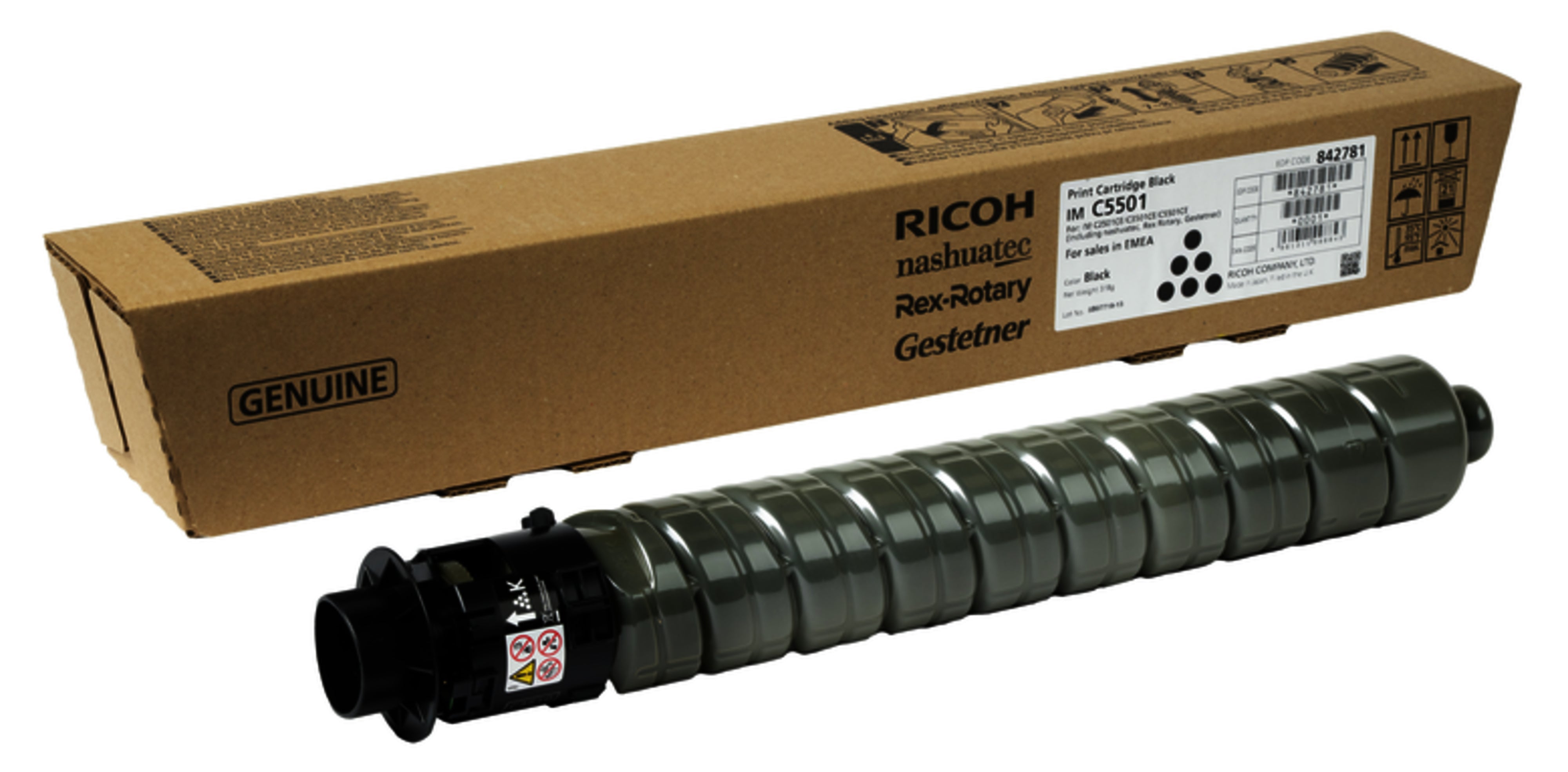 Ricoh IM C5501 (842781) Schwarz Toner – Original – 18'000 Seiten – für Ricoh