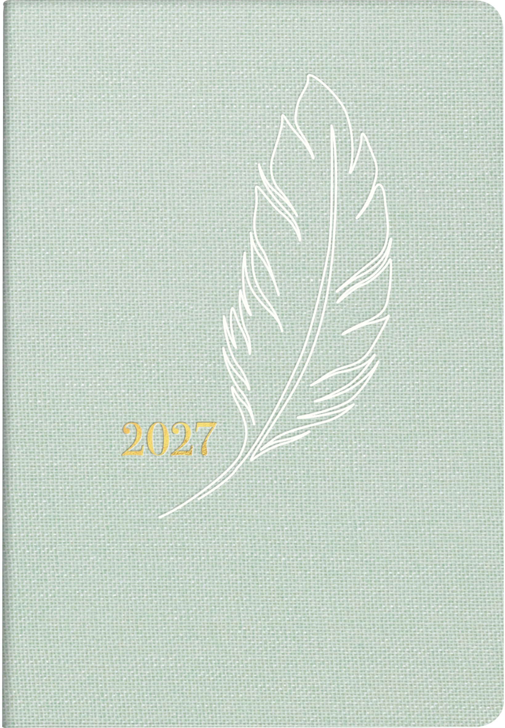 Ridoide Partner/Industrie I – Wochenagenda 2027, 1 Woche/2 Seiten, 8,0 × 11,8 cm, Feather