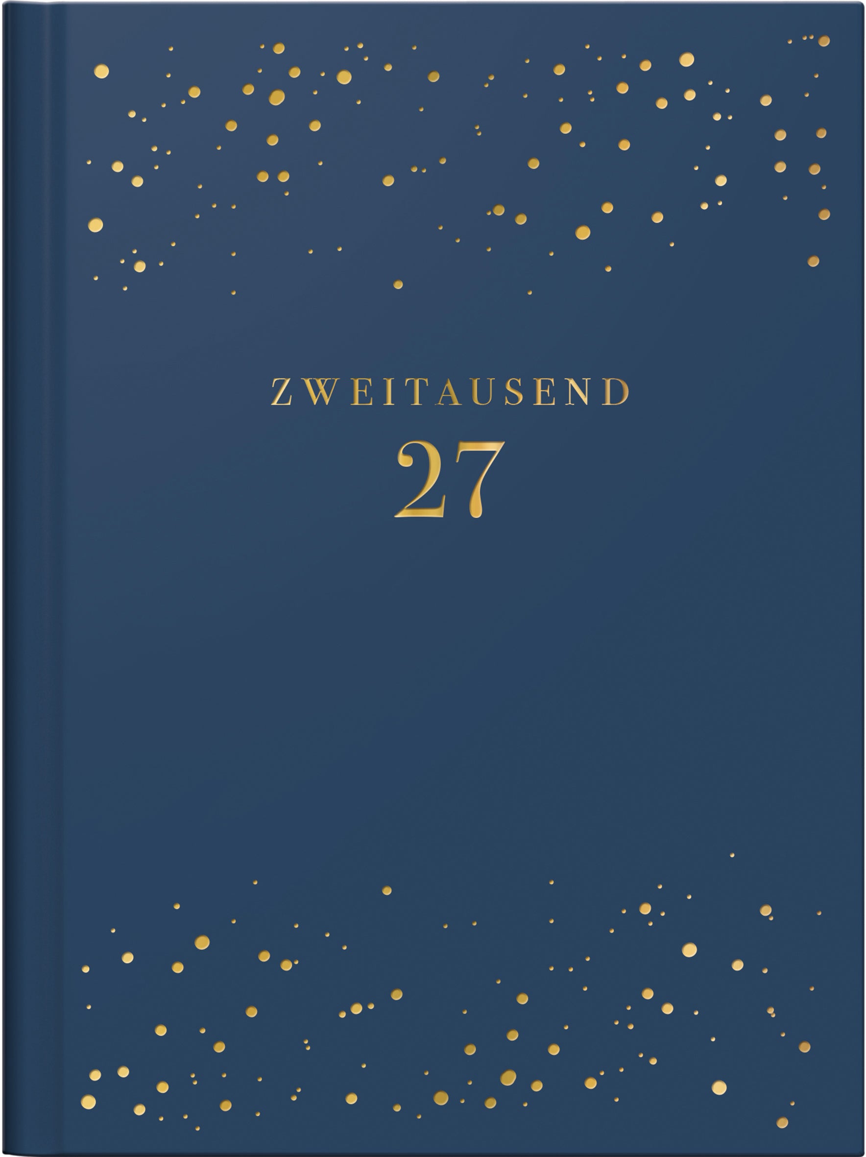 Ridoide Design Line – Wochenagenda 2027, 1 Woche/2 Seiten, 12,5 × 16,5 cm, Deutsch, Night
