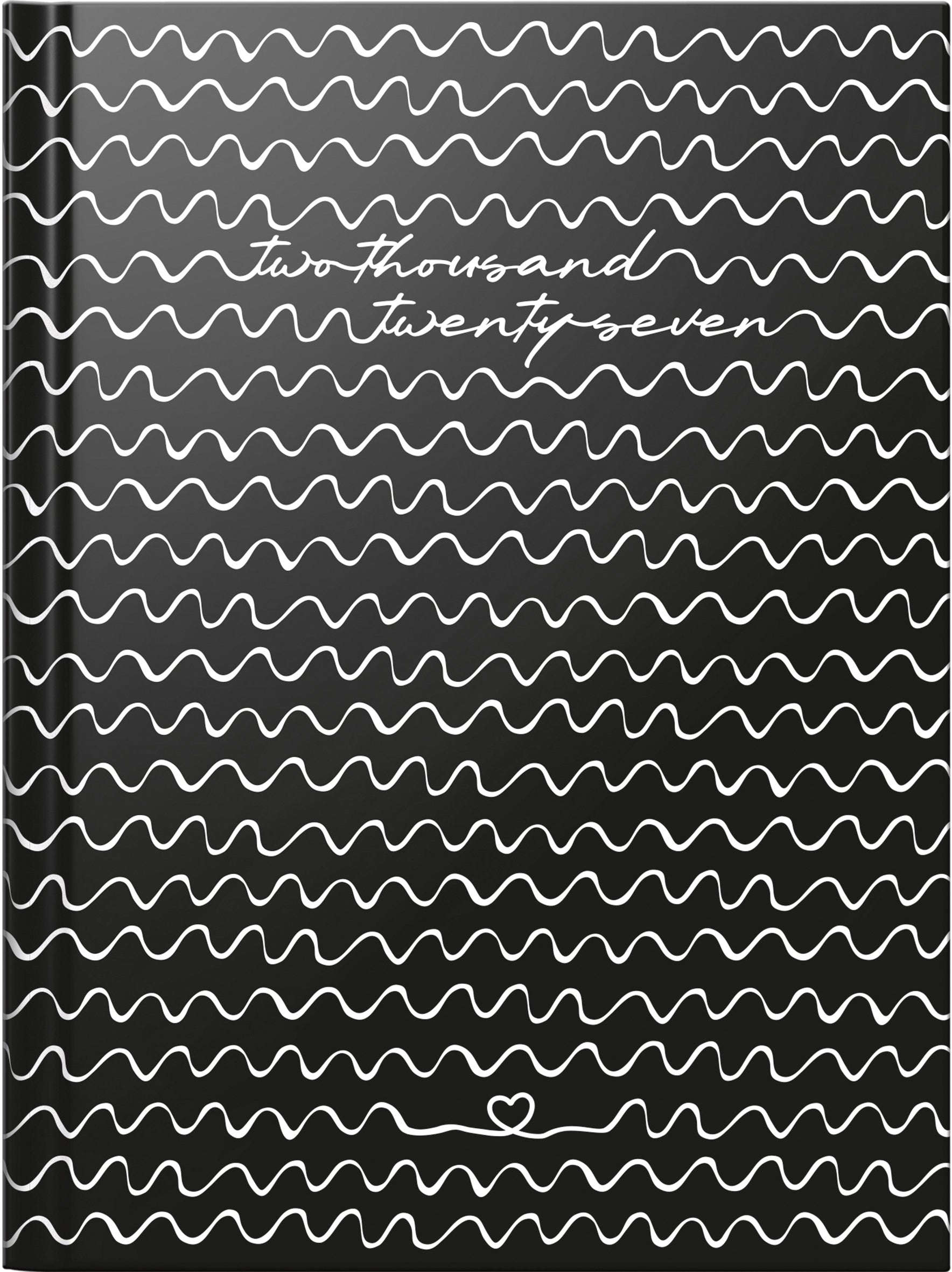 Ridoide Design Line – Wochenagenda 2027, 1 Woche/2 Seiten, 12,5 × 16,8 cm, Waves
