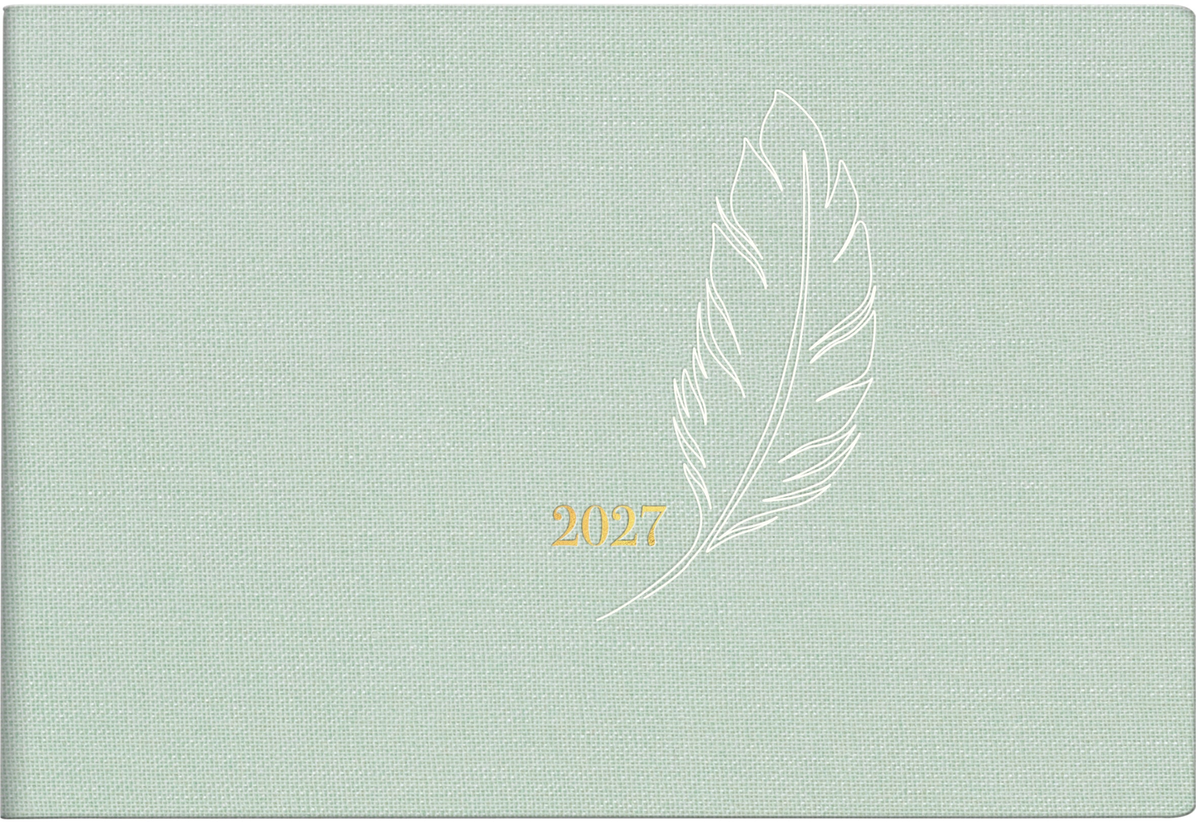 Ridoide Septimus – Wochenagenda 2027, 1 Woche/2 Seiten, 10,6 × 16,0 cm, mint
