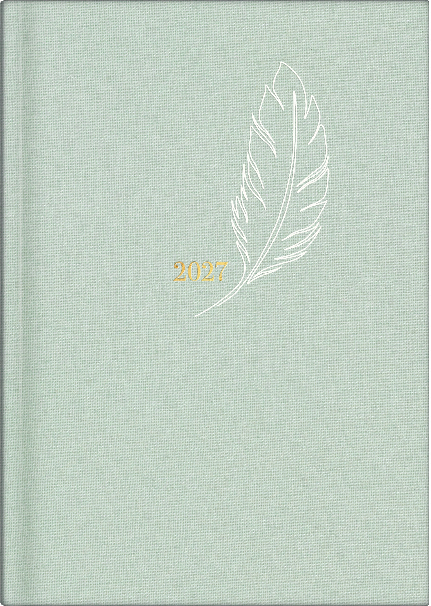 Ridoide Design Line – Wochenagenda 2027, 1 Woche/2 Seiten, A5, Hardcover, Feather