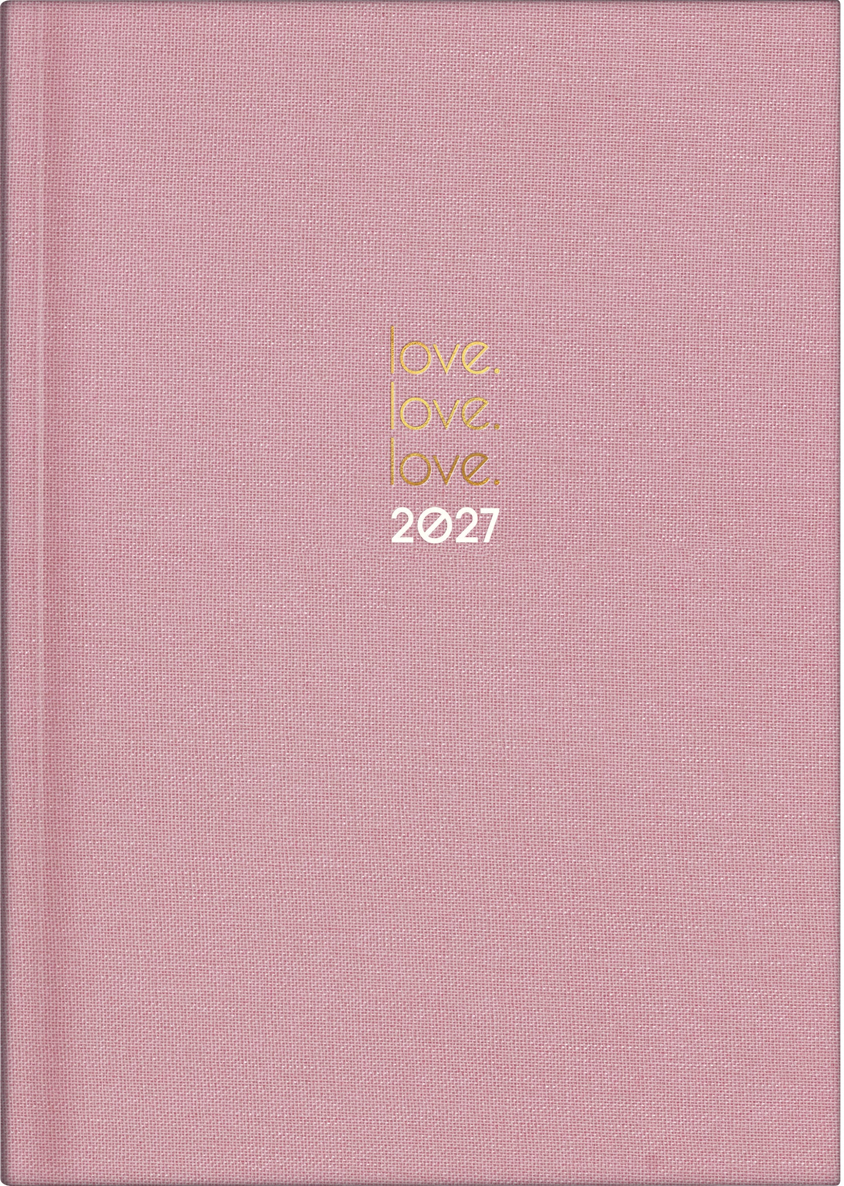 Ridoide Design Line – Wochenagenda 2027, 1 Woche/2 Seiten, 15,2 × 21,7 cm, Love