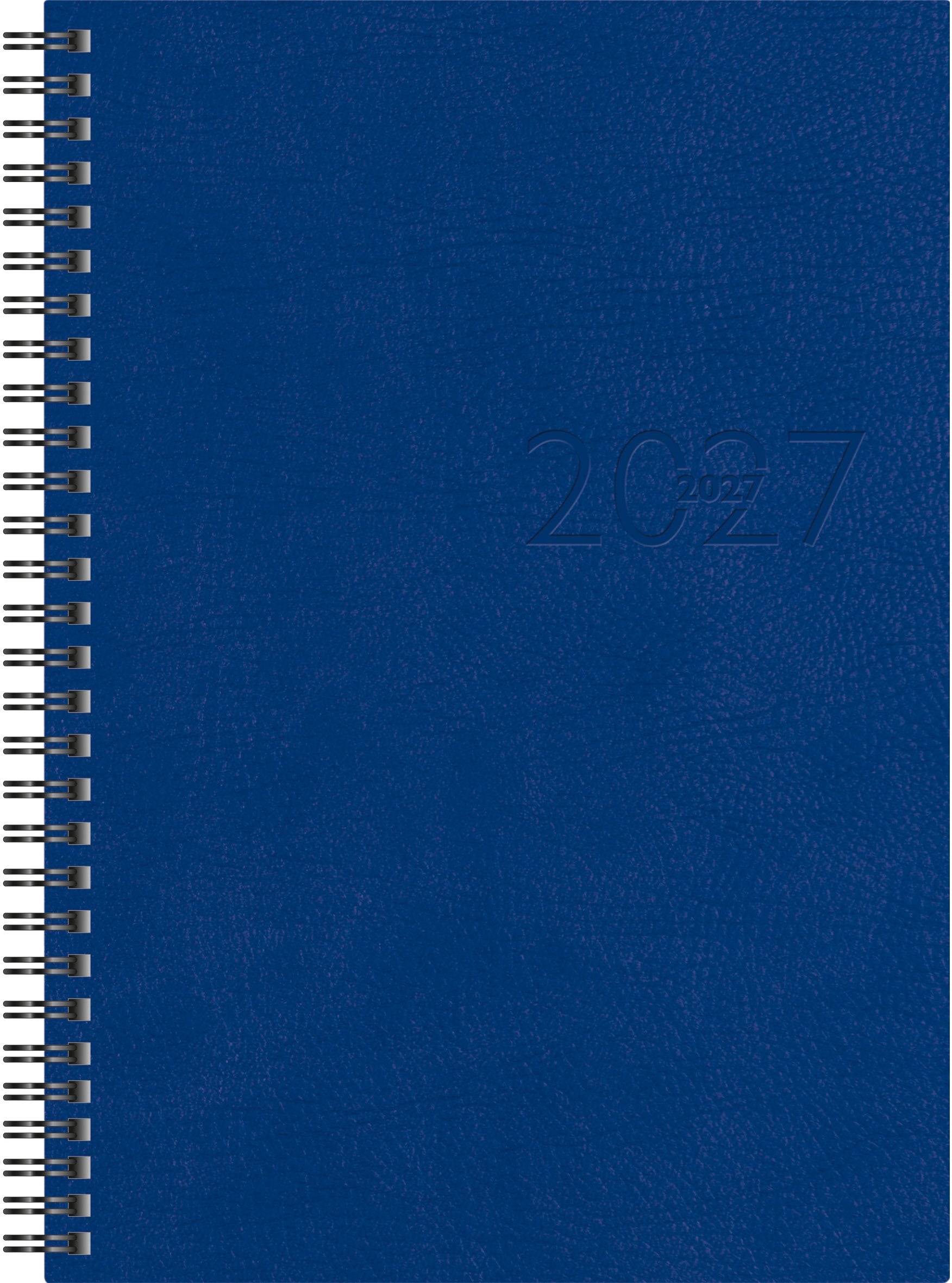 Ridoide Studioplan International – Wochenagenda 2027, 1 Woche/2 Seiten, 18,5 × 24,6 cm, Spiralbindung