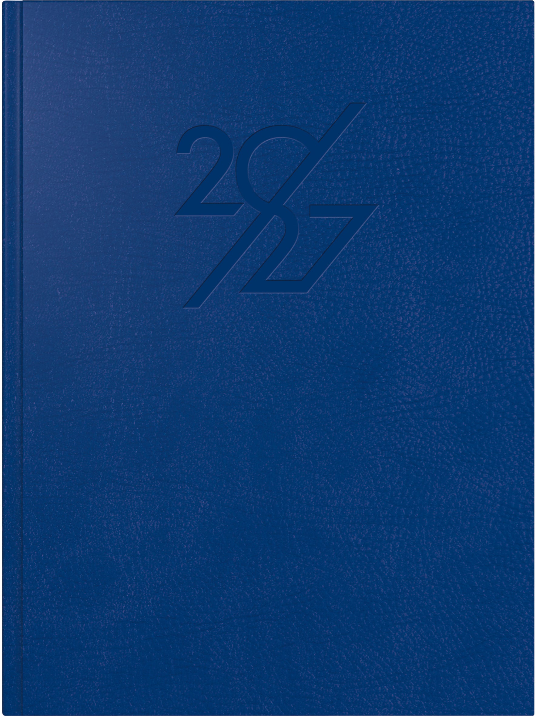 Ridoide Mentor Prestige – Tagesagenda 2027, 1 Tag/1 Seite, 15,5 × 21,4 cm, blau