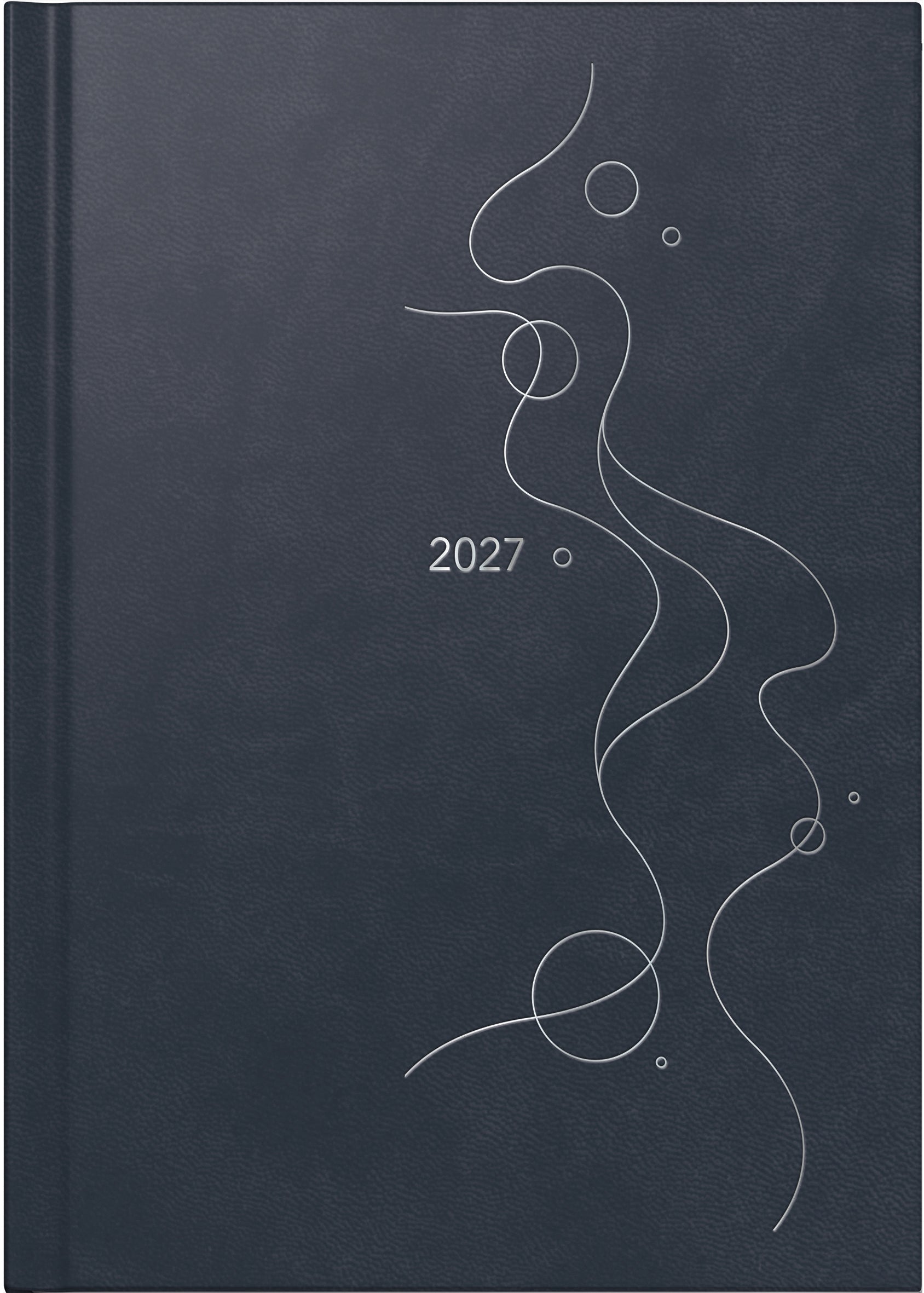 Ridoide Mentor – Tagesagenda 2027, 1 Tag/1 Seite, A5, Dunkelblau