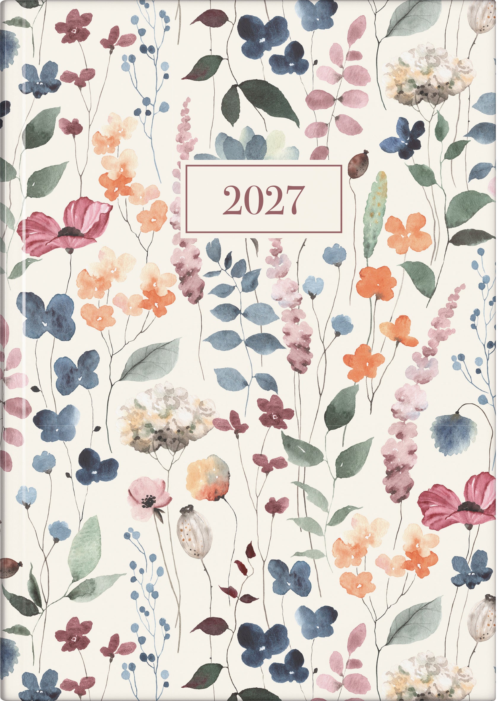 Ridoide Design Line – Tagesagenda 2027, 1 Tag/1 Seite, 15,5 × 21,5 cm, Watercolor