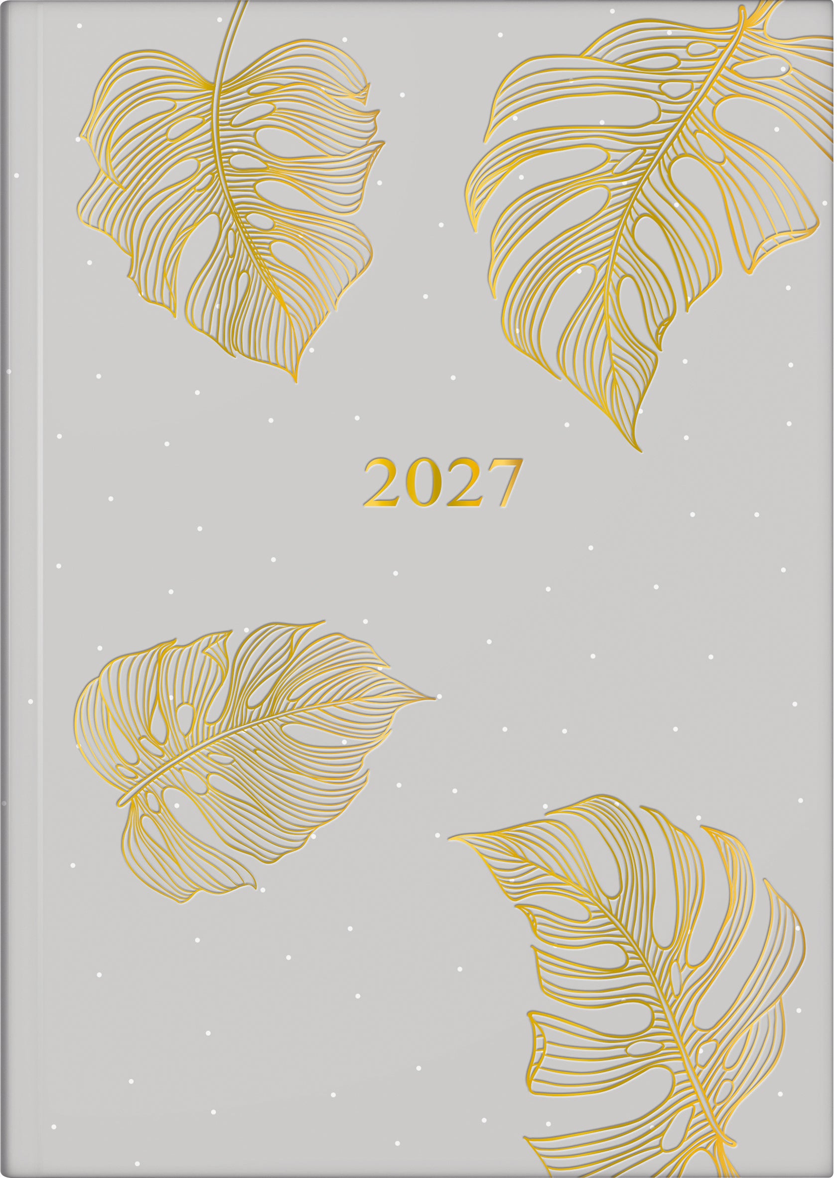 Ridoide Design Line – Tagesagenda 2027, 1 Tag/1 Seite, 15,5 × 21,7 cm, Monstera
