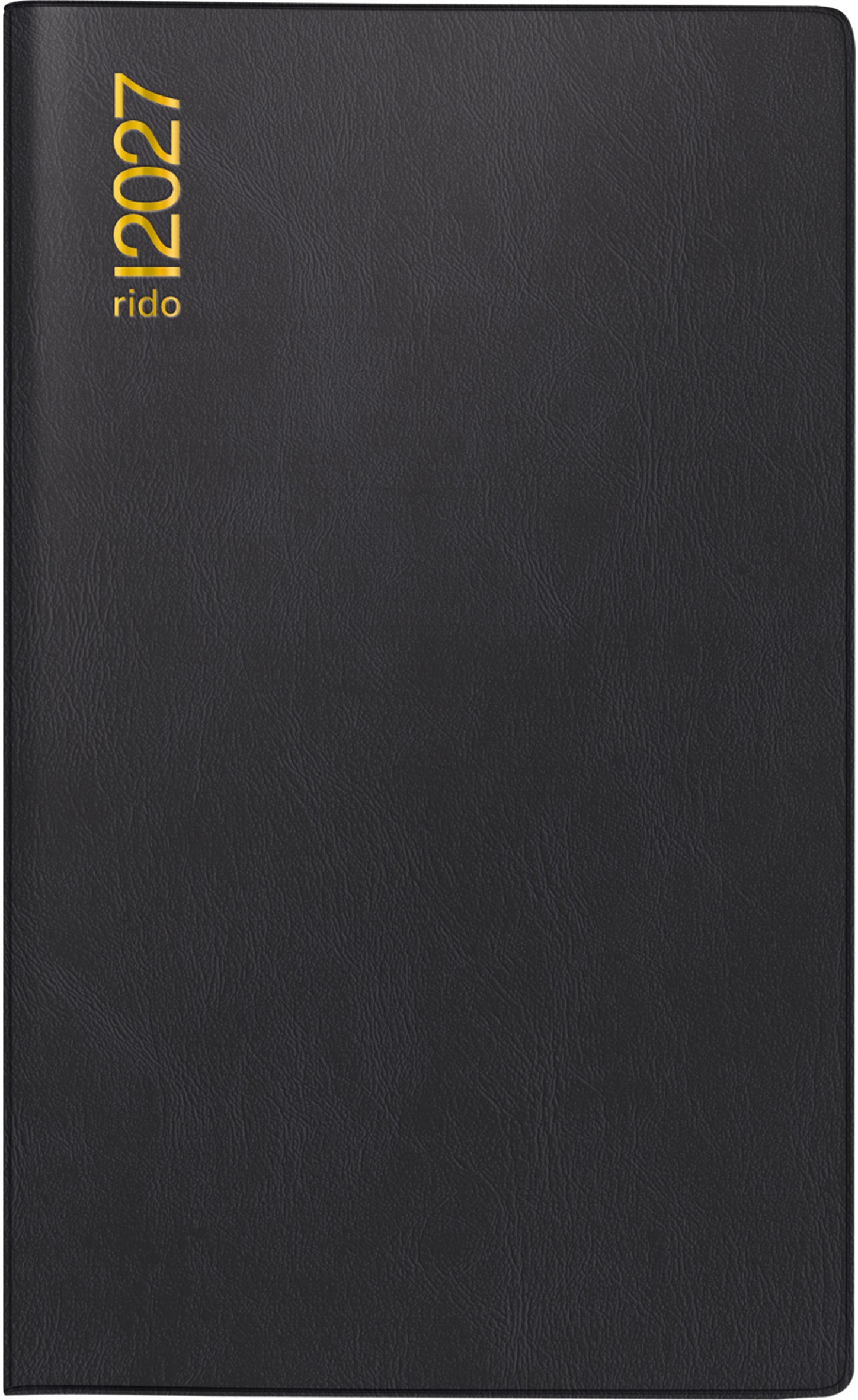 Ridoide M-Planer International – Kalendereinlage 2027, 1 Monat/2 Seiten, 9,6 × 16,0 cm, Schwarz