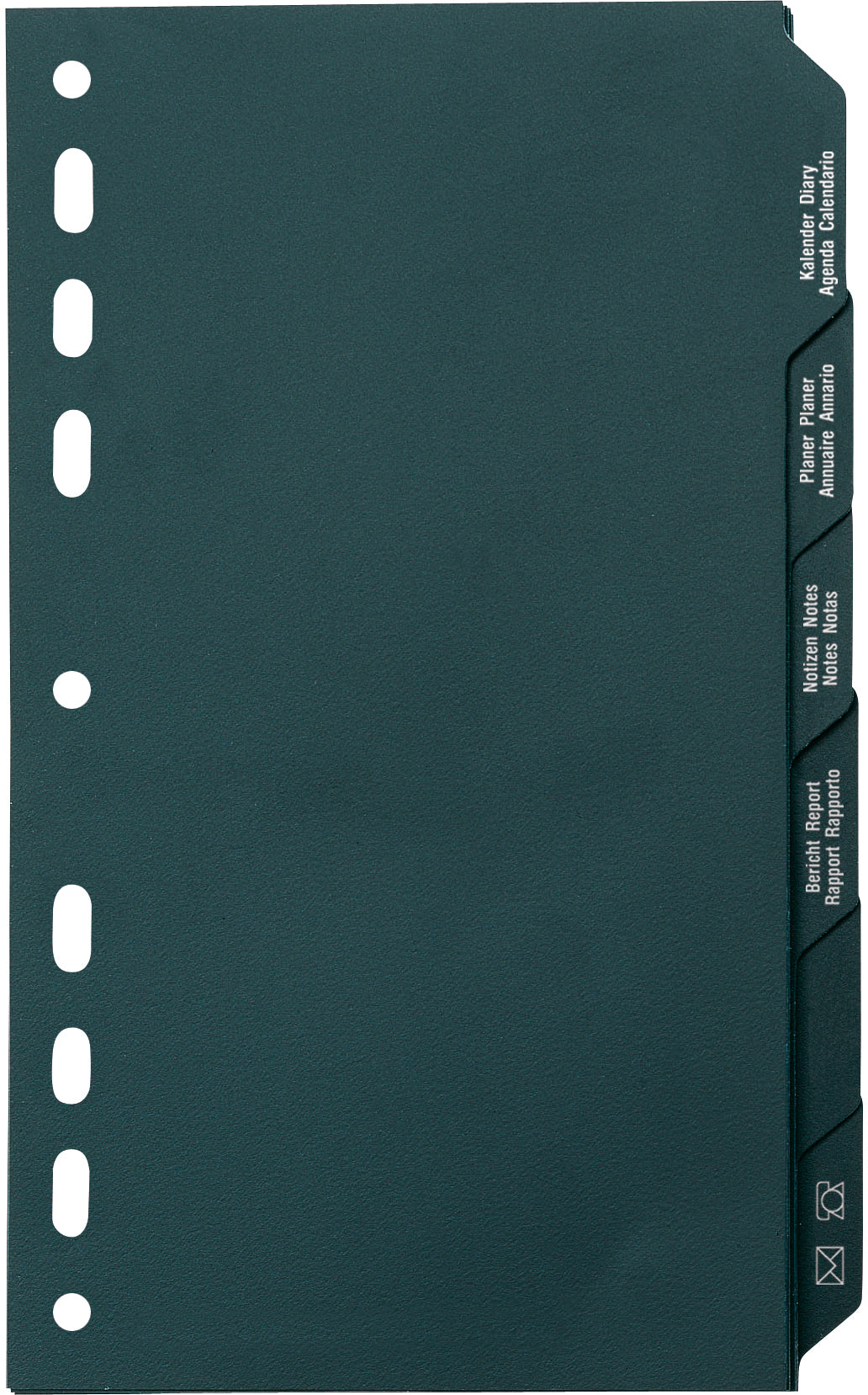 Ridoide Timing 1 Register 17,6 × 21,7 cm – 6 Taben, Schwarz