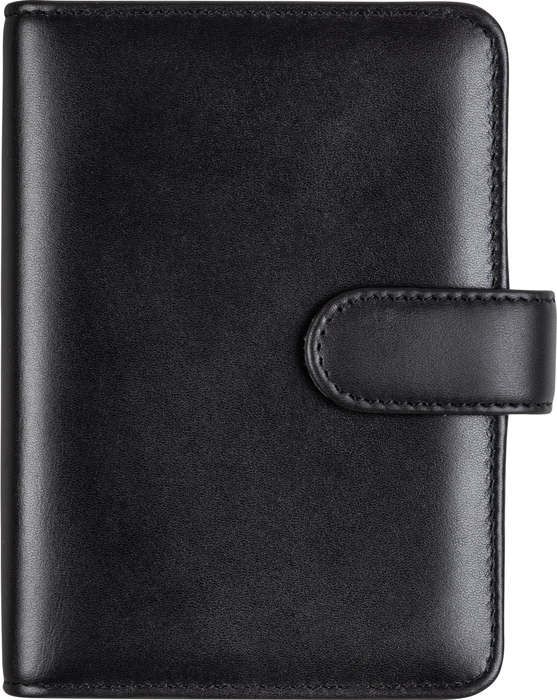 Ridoide Timing 3 Ringbuch – für 76 × 127 mm – Verschluss mit Druckknopf – Schwarz
