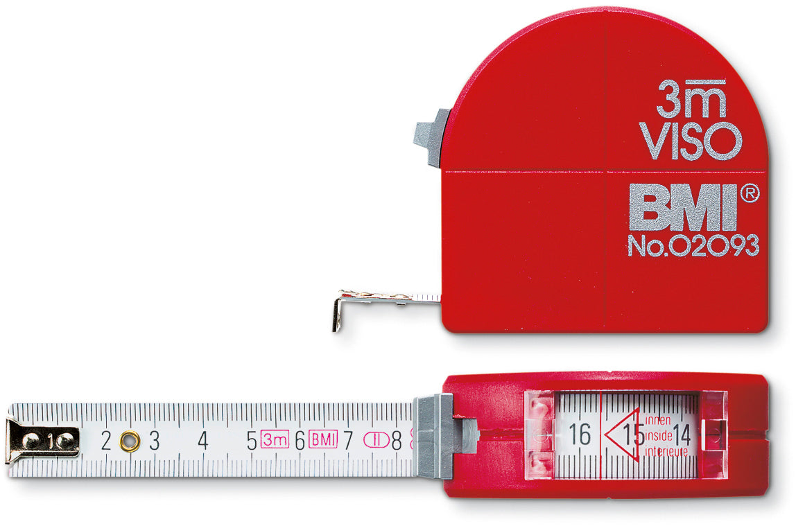 Rieffel switzerland Rieffel Rollmeter A11093 – 3 m Band, Innenmass, Rot