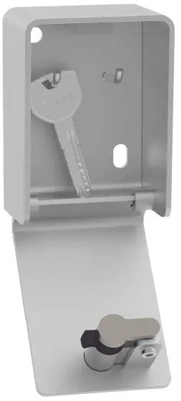 Rieffel switzerland Rieffel A12775 – Schlüsseldepot, Zylinderschloss, Edelstahl, Silber, 119 × 87 × 66 mm