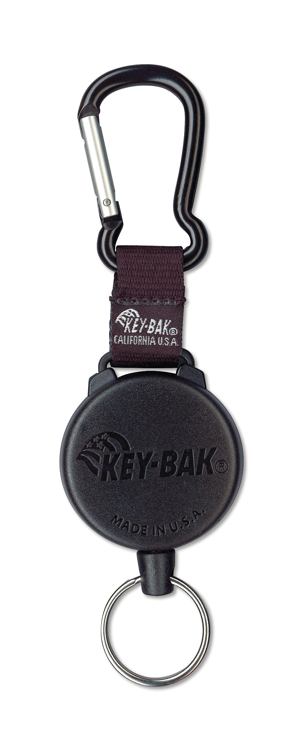 Rieffel Schlüsselanhänger KB 488 Securit – mit Karabiner, Seillänge 120 cm, Kevlar, Schwarz
