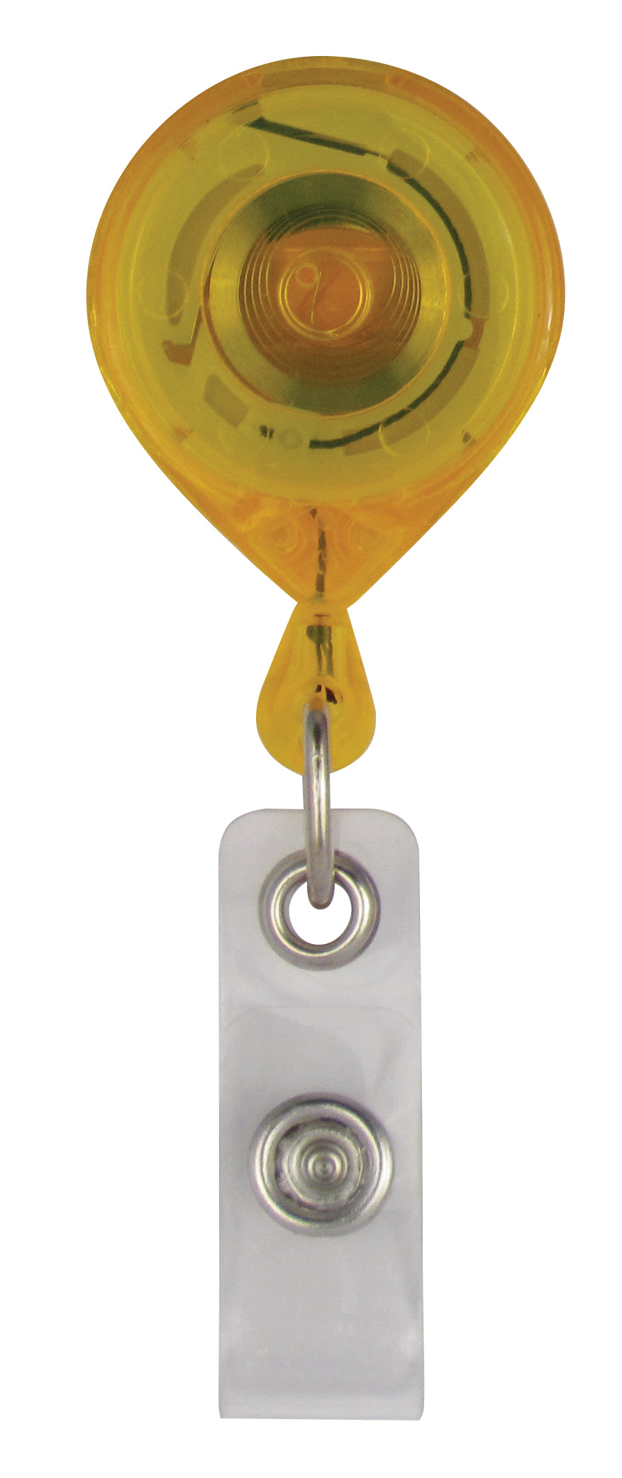 Rieffel switzerland Rieffel Ausweishalter-Jojo A15273 – mit Gürtelclip, Bandlänge 90 cm, Kunststoff, Gelb, 143 × 88 × 20 mm
