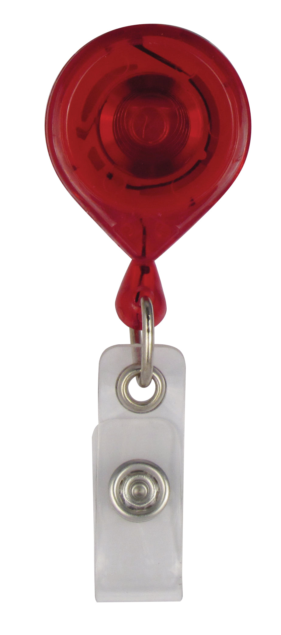 Rieffel switzerland Rieffel Ausweishalter-Jojo A15275 – mit Gürtelclip, Seillänge 90 cm, Kunststoff, Rot