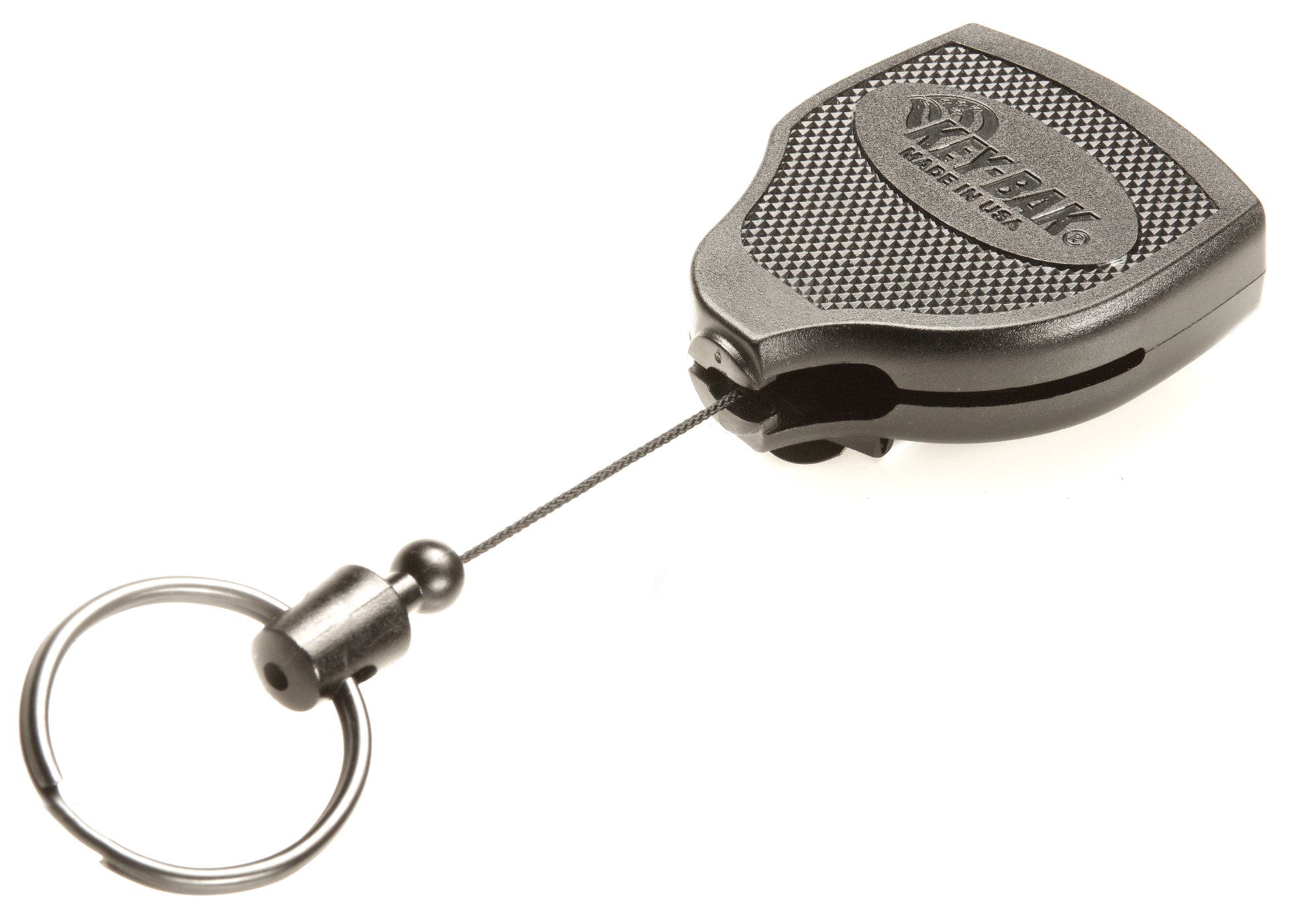 Rieffel Schlüsselanhänger KB SUPER – Seillänge 120 cm, mit Gürtelclip, Kevlar, schwarz