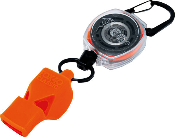 Rieffel Rettungstool-Schlüsselanhänger Key-Bak Whistle Safe A15288 – Alarmpfeife, Kunststoff, 12er-Pack