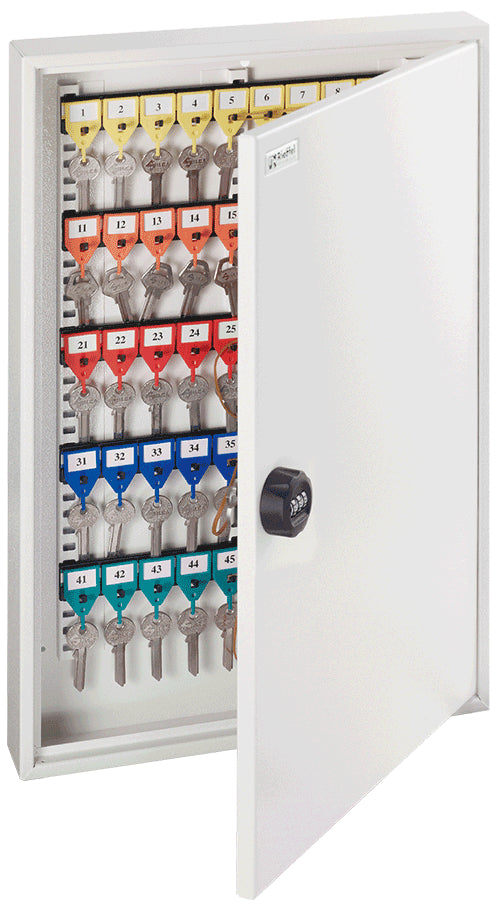 Rieffel switzerland Rieffel KyStor A15618 – Schlüsselkasten, für 100 Schlüssel, Stahlblech, Grau