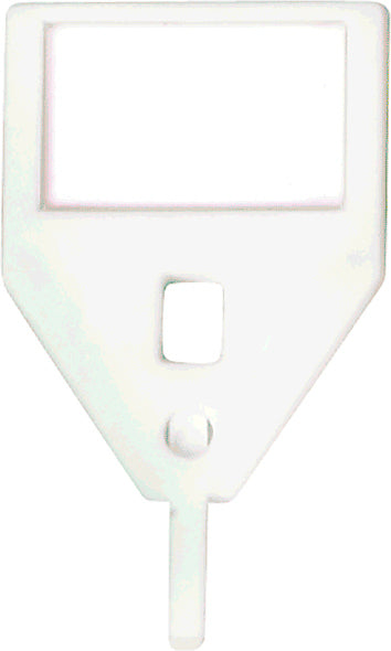 Rieffel switzerland Rieffel Schlüsselschild KyStor A15739 für KYSTOR Schlüsselkästen – Weiss, 35 × 120 × 2 mm