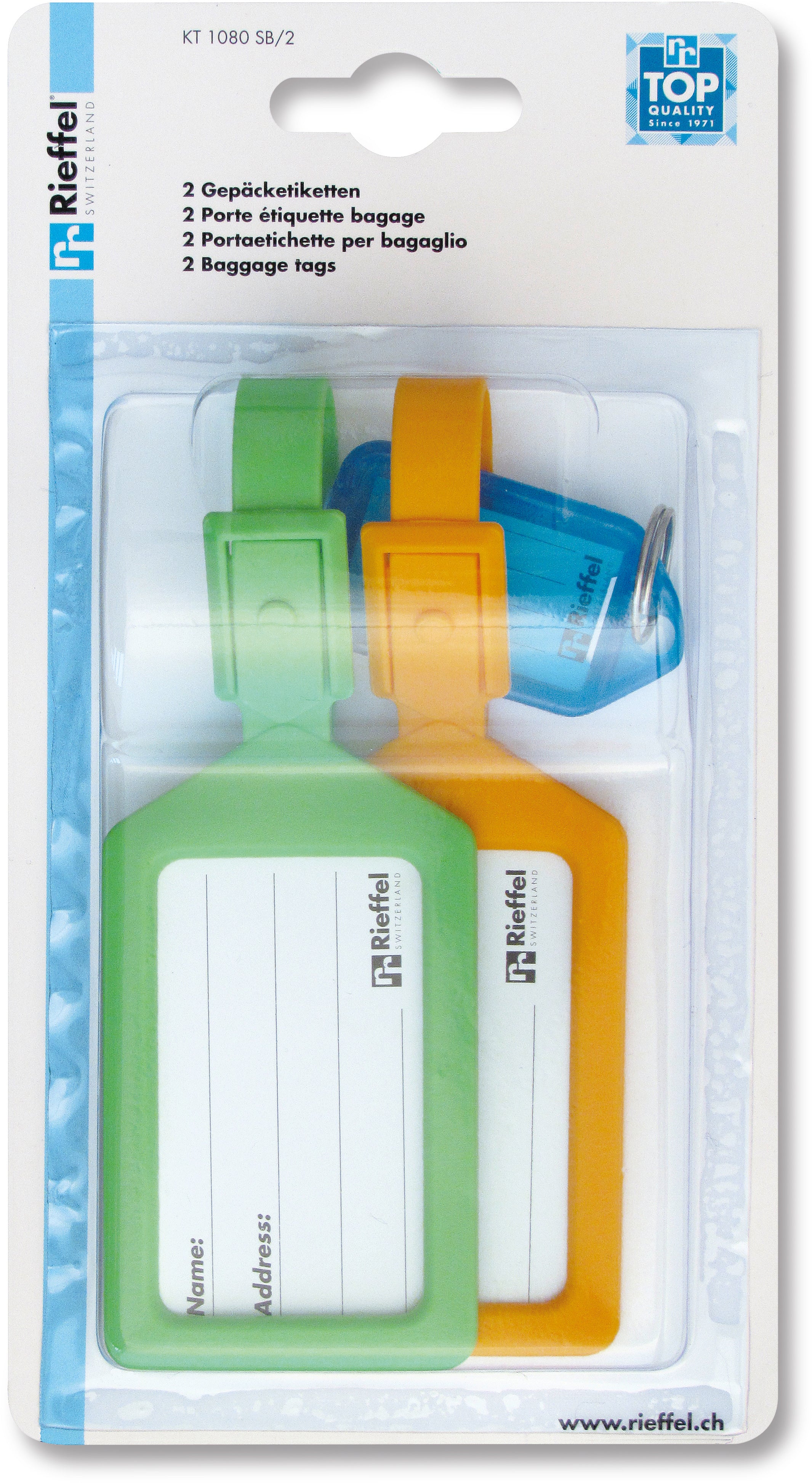 Rieffel switzerland Rieffel – Gepäckanhänger – 110×35×206 mm – Mehrfarbig – A15861