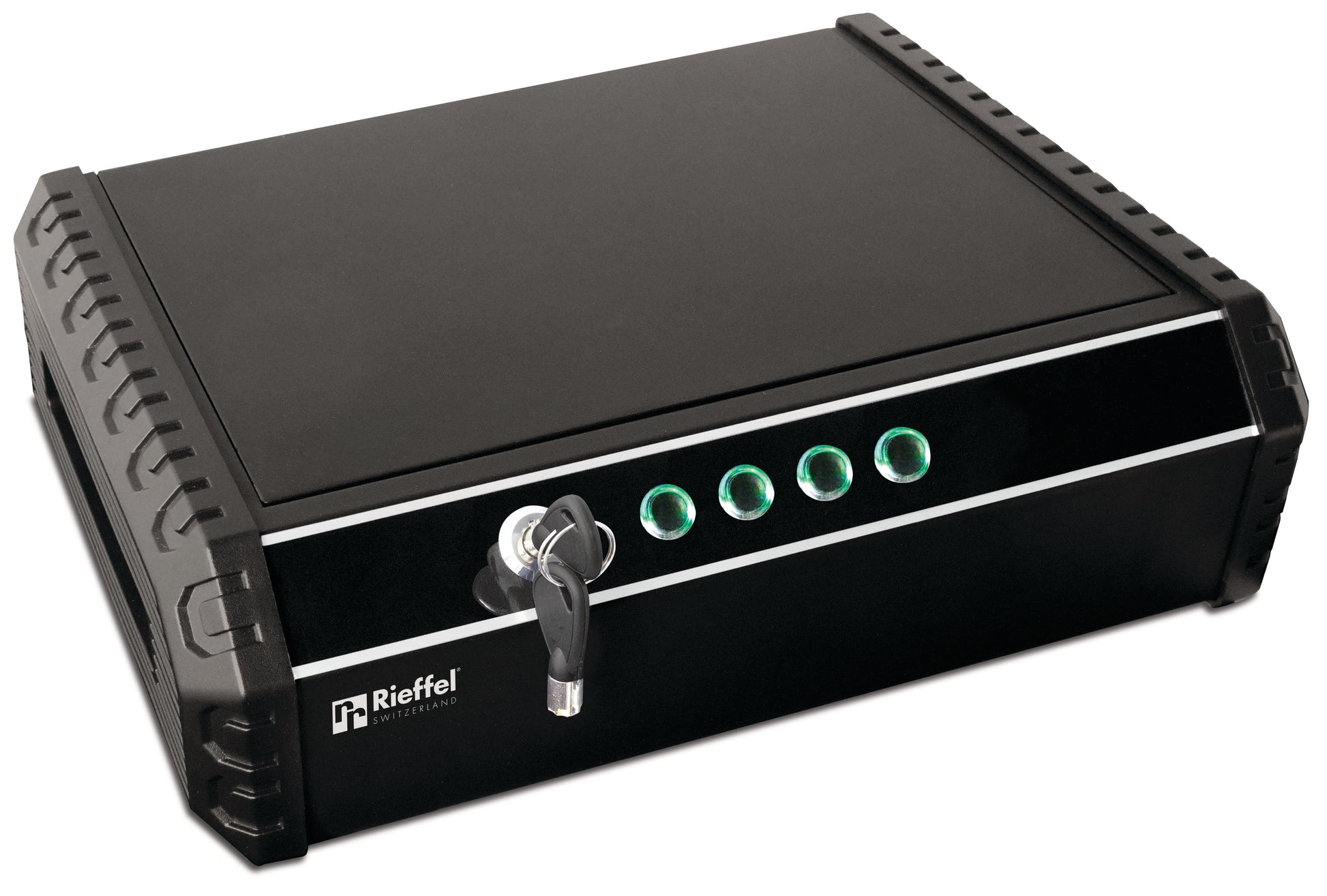 Rieffel Tresor MiniSafe A16516 – Elektronikschloss – 2,9 l – Bodenmontage – Schwarz/Silber