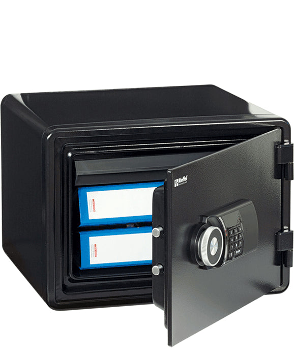 Rieffel Tresor VT-FS 360 EN – Elektronikschloss – 25 l – Feuerschutz 60 min – Schwarz
